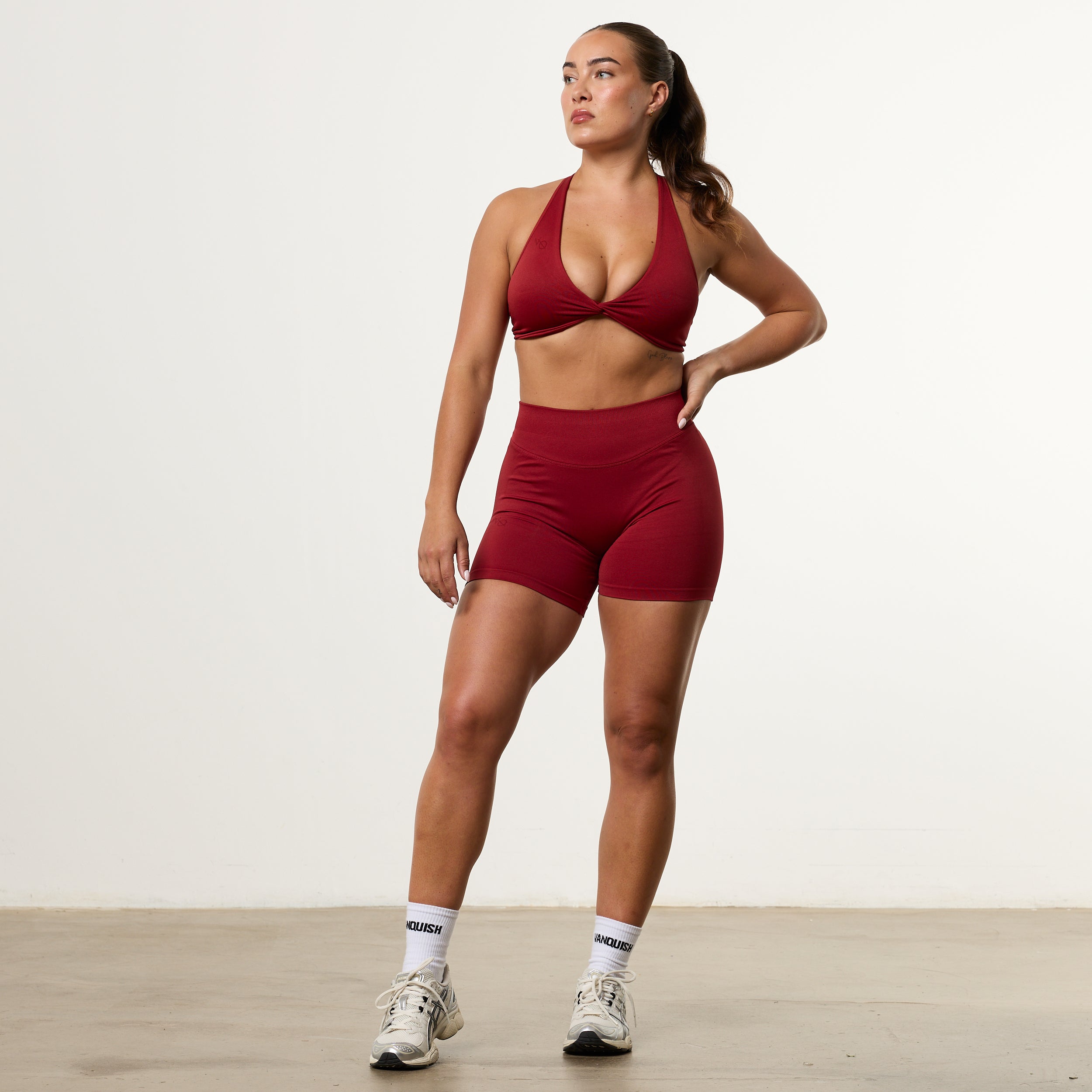 Vanquish Elevate V2 Scarlet Red Seamless Scrunch Shorts