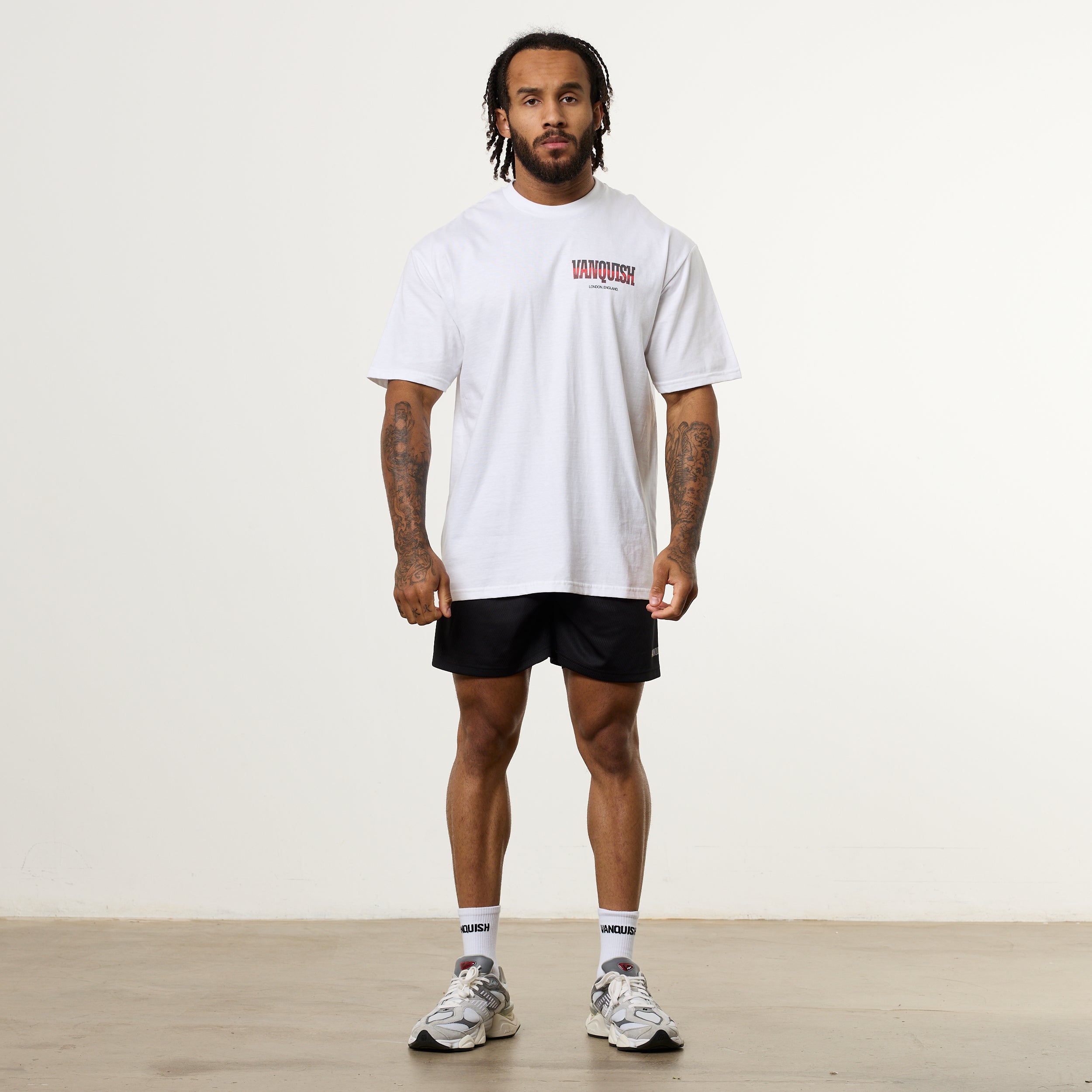 Vanquish Revolve Chrome White Oversized T Shirt