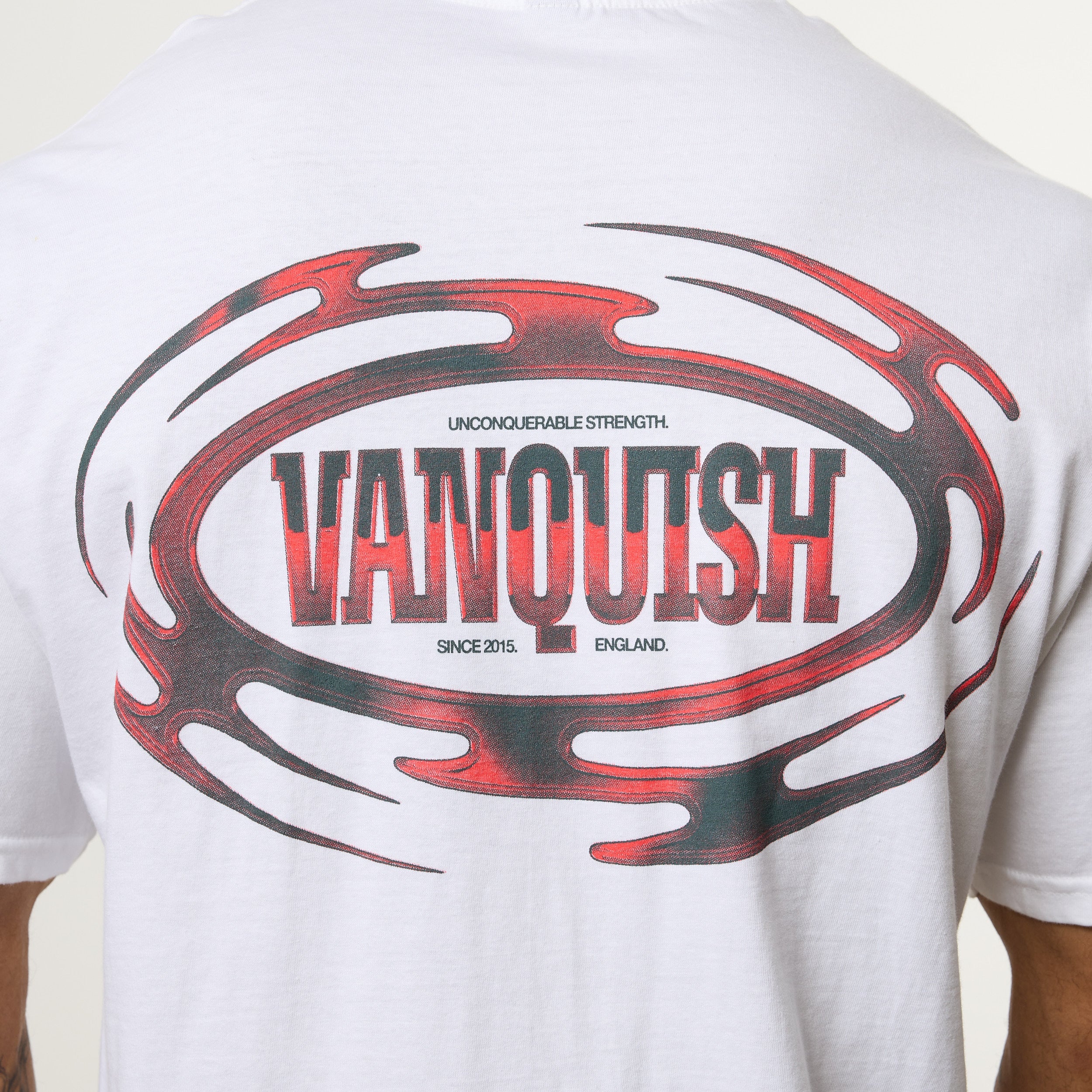 Vanquish Revolve Chrome White Oversized T Shirt
