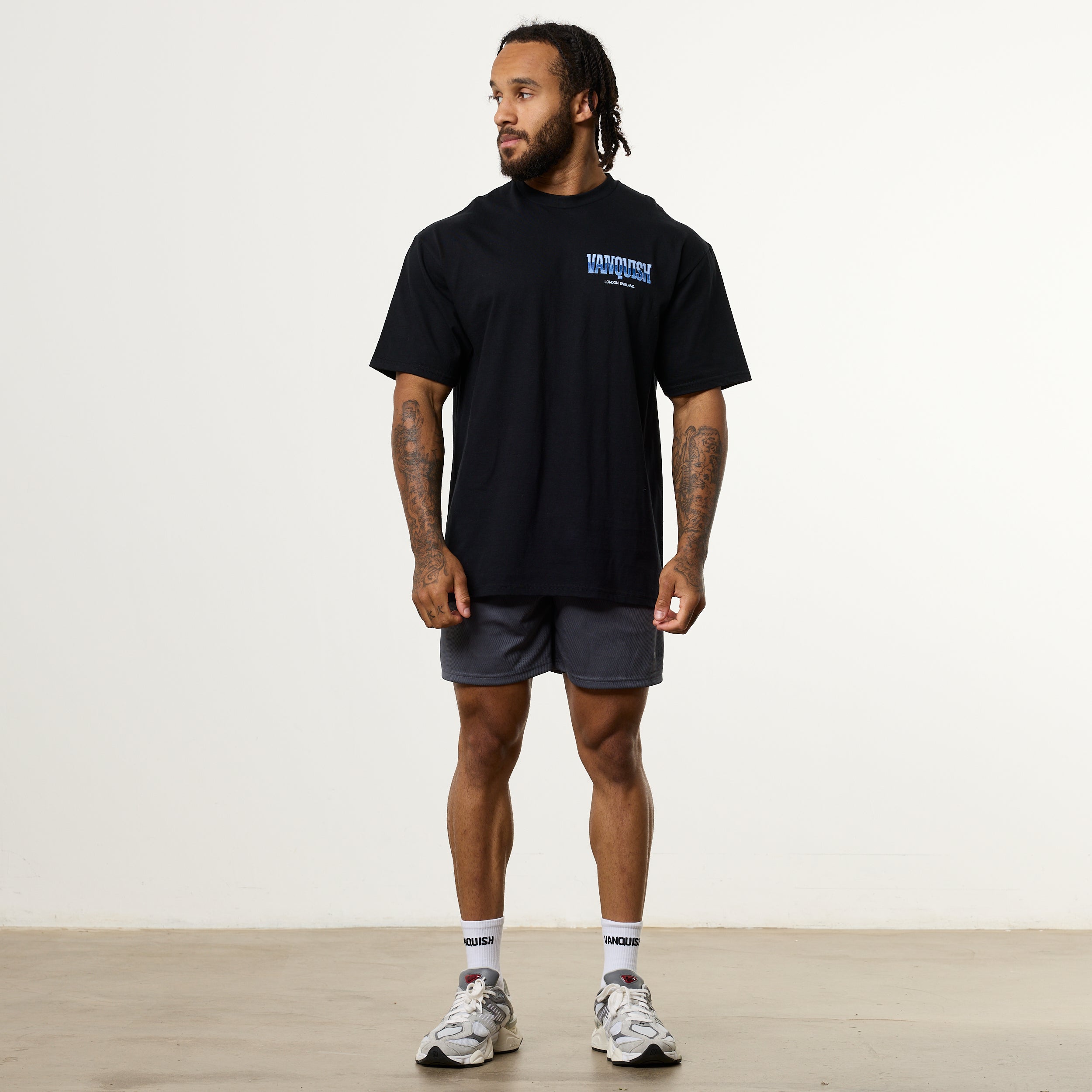 Vanquish Revolve Chrome Black Oversized T Shirt