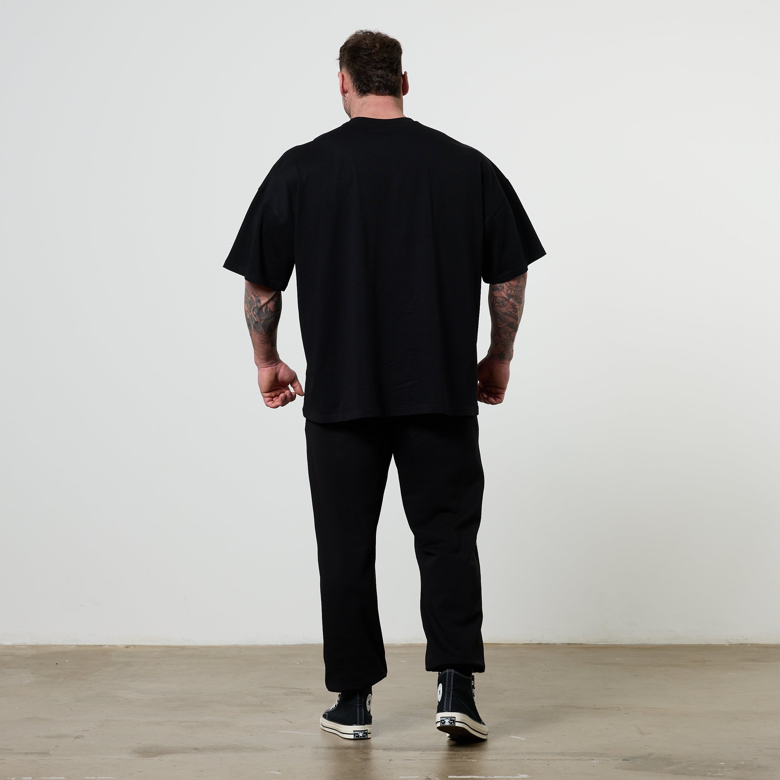 Vanquish Olympus Black Heavyweight Oversized Boxy T Shirt