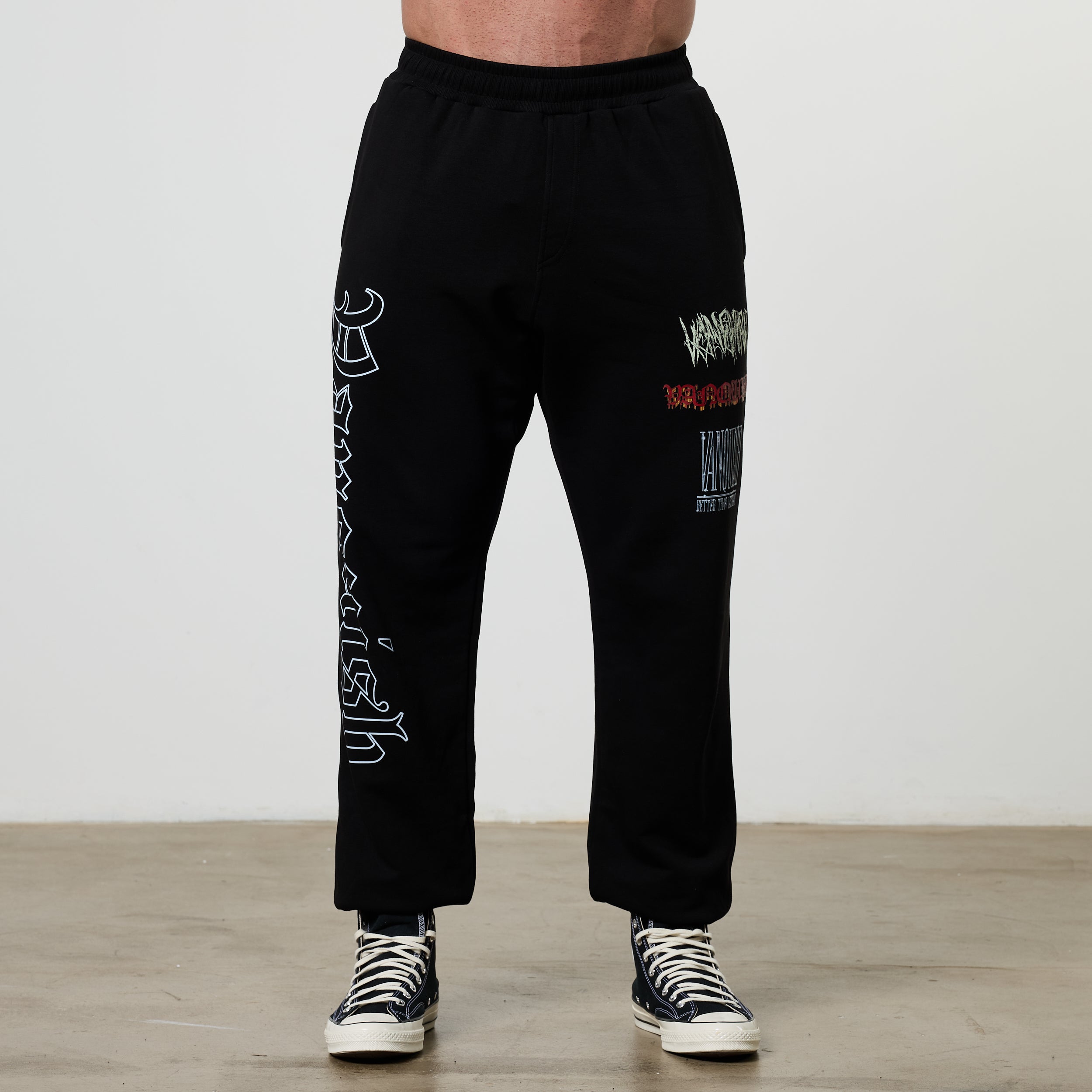 Vanquish Olympus Black Oversized Sweatpants