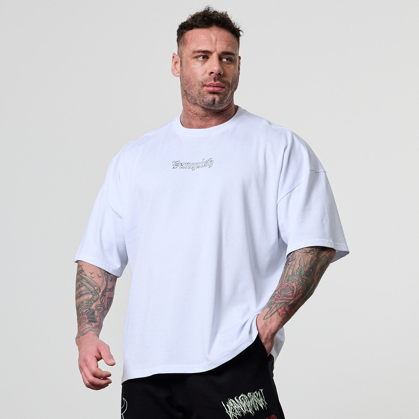 Vanquish Olympus White Heavyweight Oversized Boxy T Shirt