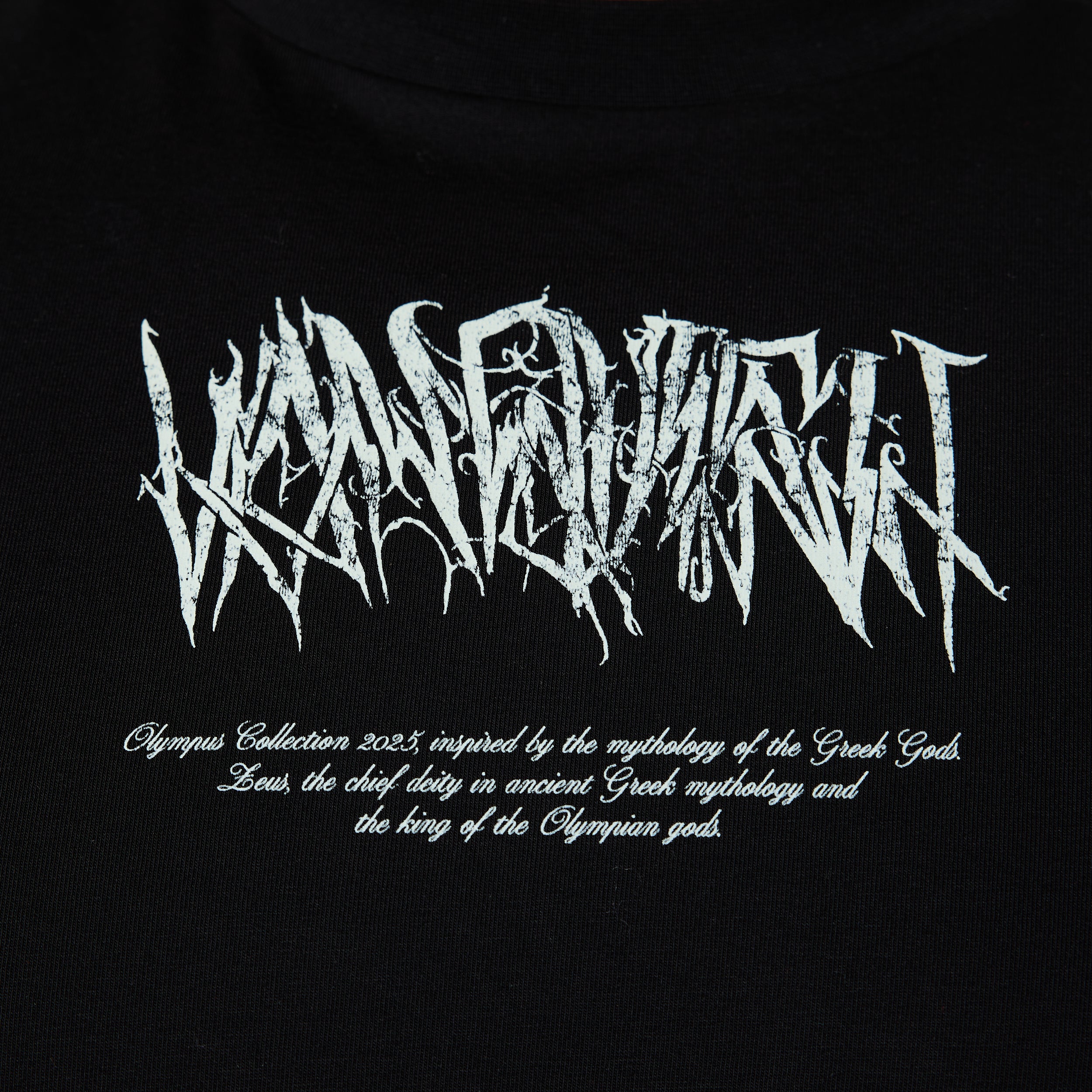 Vanquish Olympus Black Zeus Oversized Boxy T Shirt