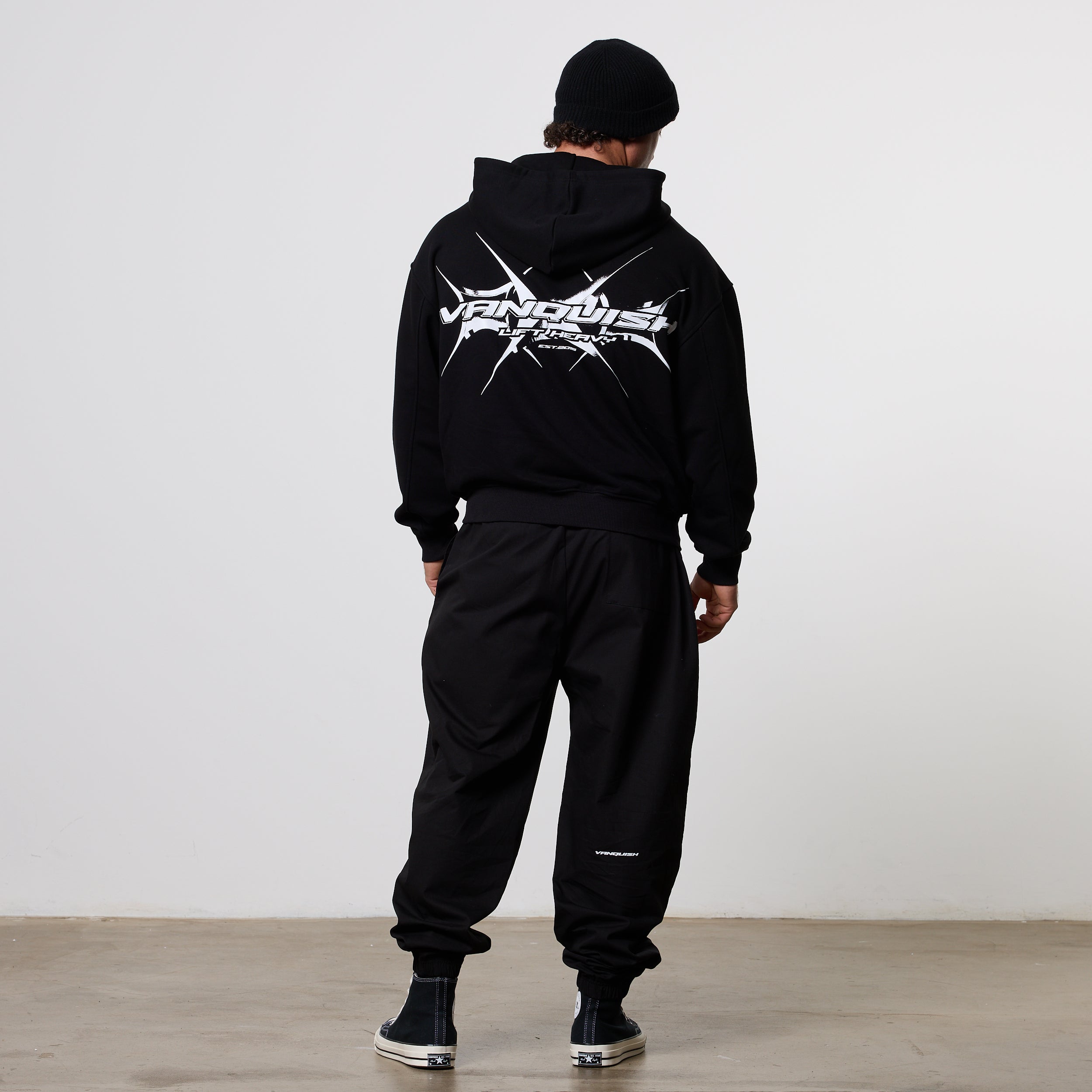 Vanquish x DT Lift Heavy Black Baggy Lifting Pants