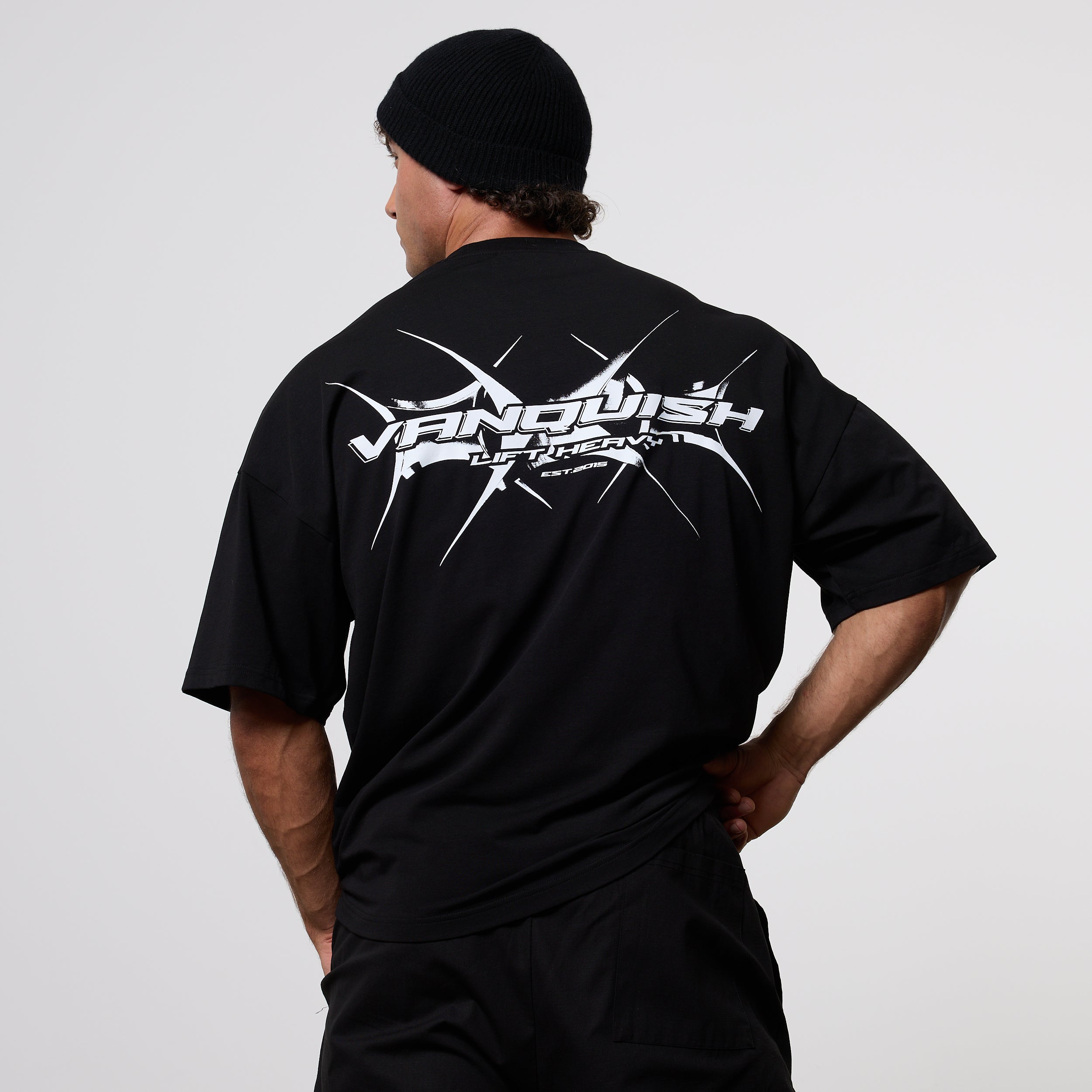Vanquish x DT Lift Heavy Black Oversized T Shirt
