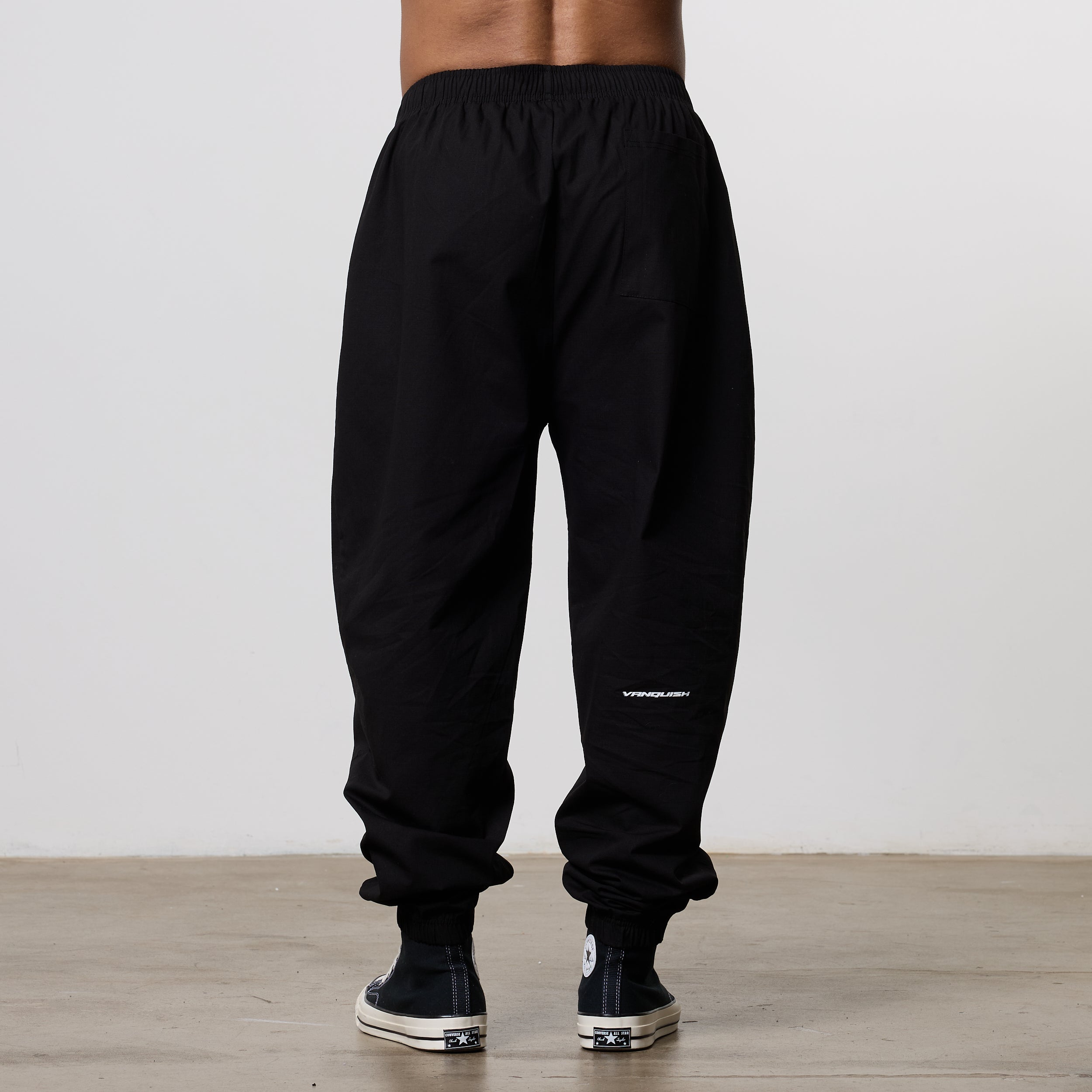 Vanquish x DT Lift Heavy Black Baggy Lifting Pants