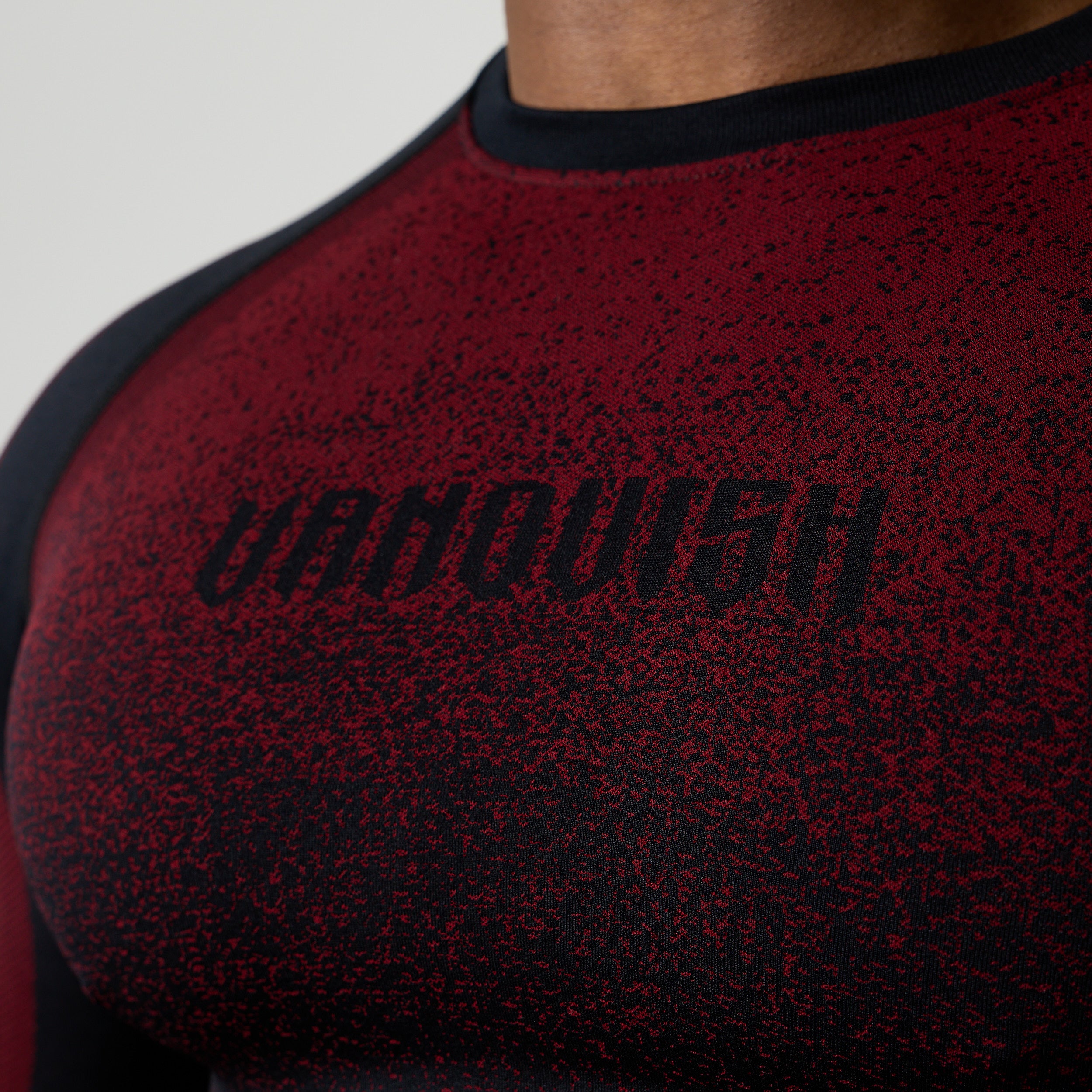TRIBAL COMPRESSION BLACK AND RED LONG SLEEVE T SHIRT