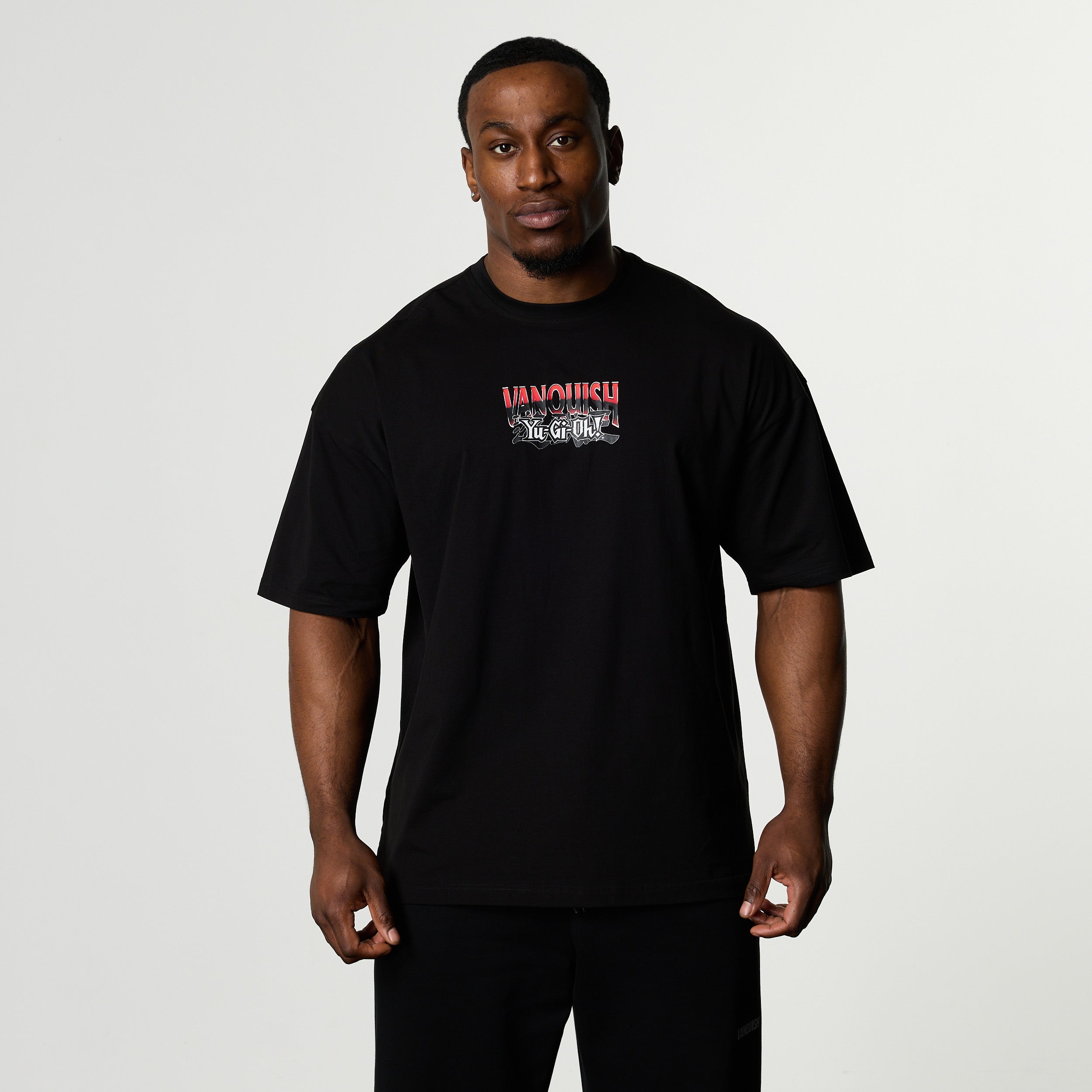 YU-GI-OH! RED EYES BLACK DRAGON BLACK OVERSIZED T SHIRT