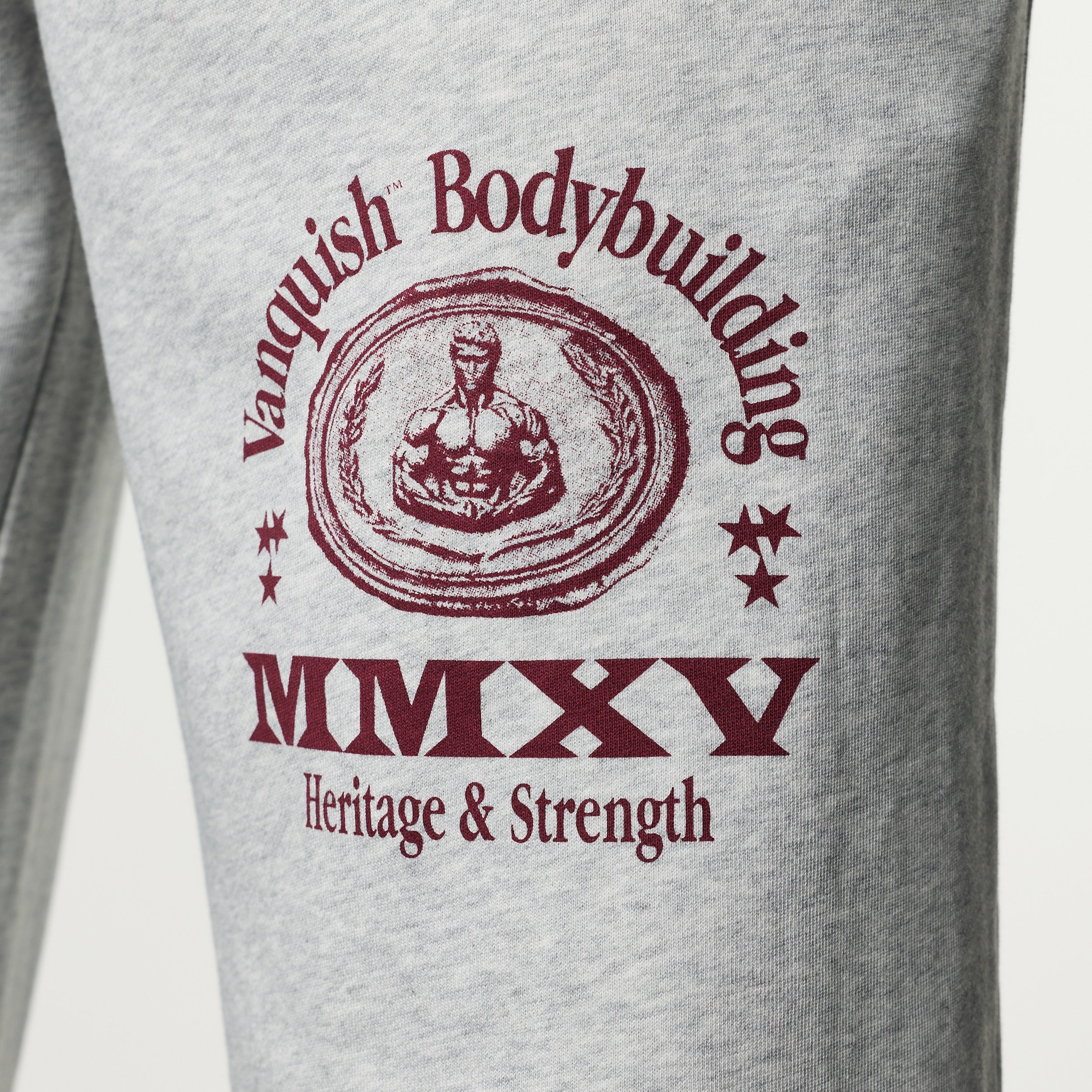 HERITAGE AND STRENGTH GREY STRAIGHT LEG SWEATPANTS