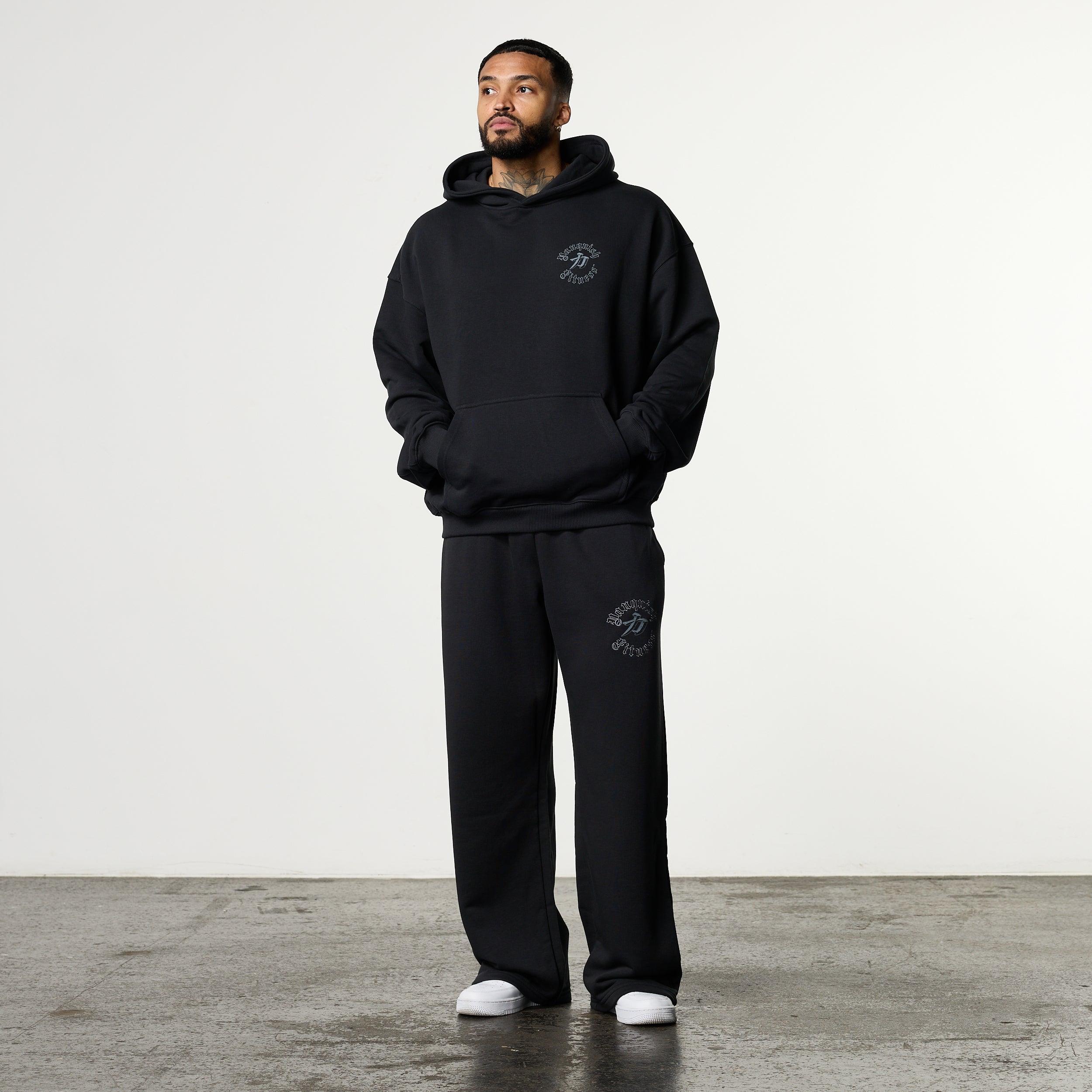 SHINTO GODS RONIN BLACK OVERSIZED HOODIE