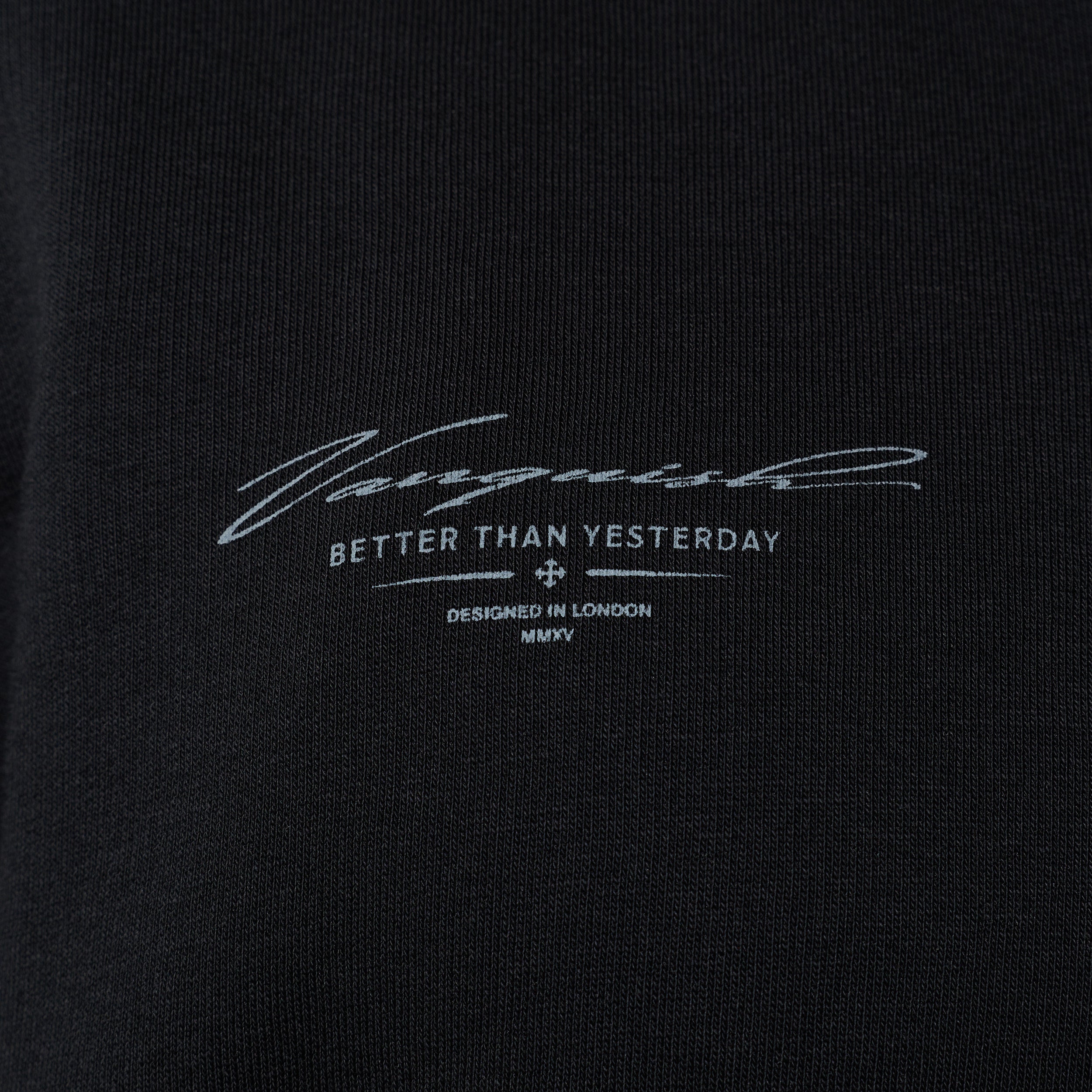 SHINTO GODS SCRIPT BLACK ZIP THROUGH HOODIE