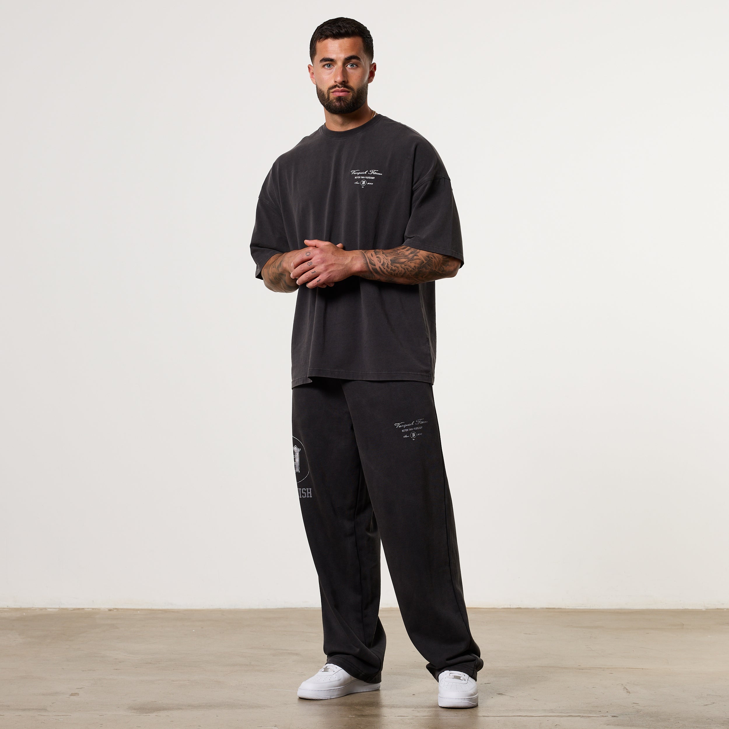 Vanquish Legacy Black Washed Oversized Boxy Tee