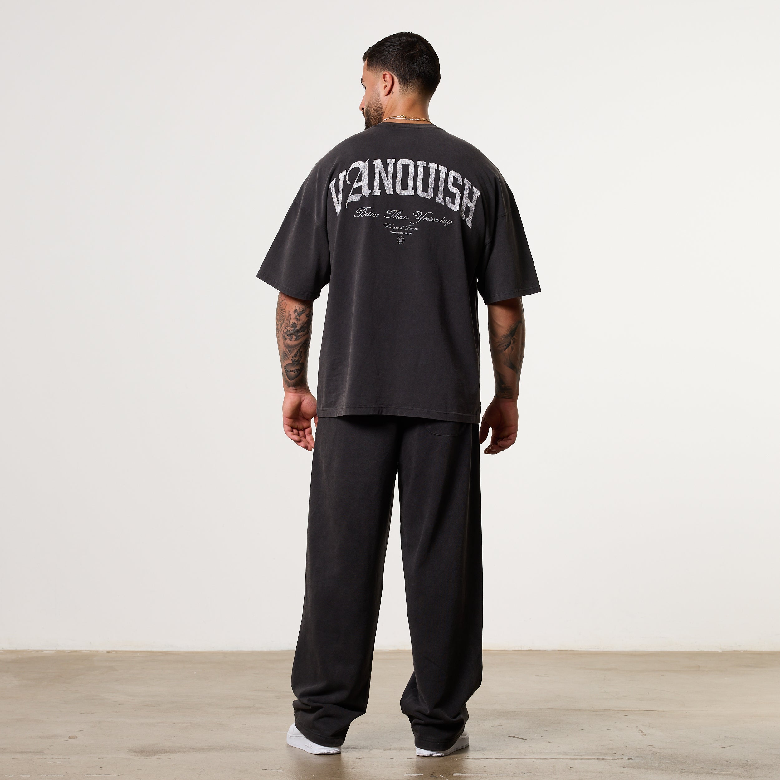 Vanquish Legacy Black Washed Oversized Boxy Tee