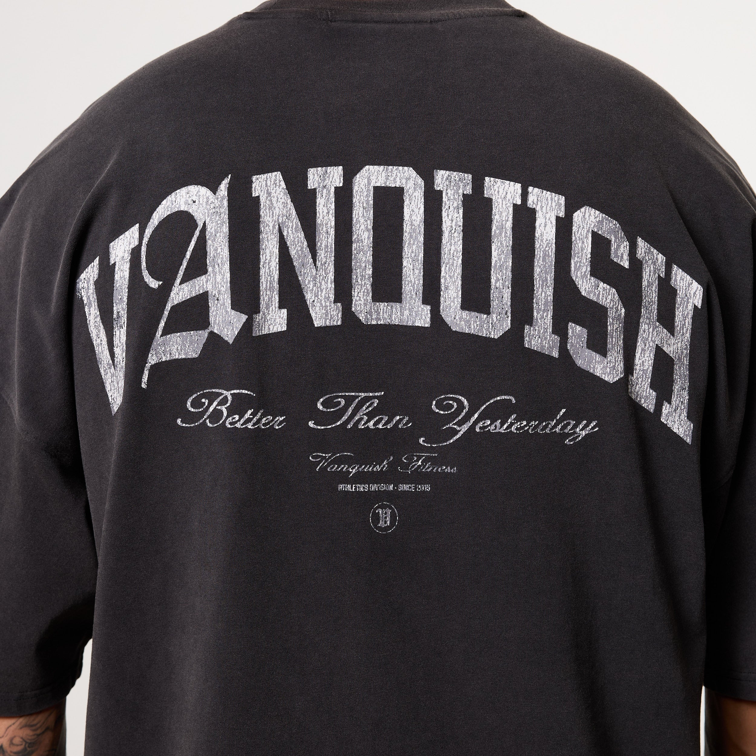 Vanquish Legacy Black Washed Oversized Boxy Tee