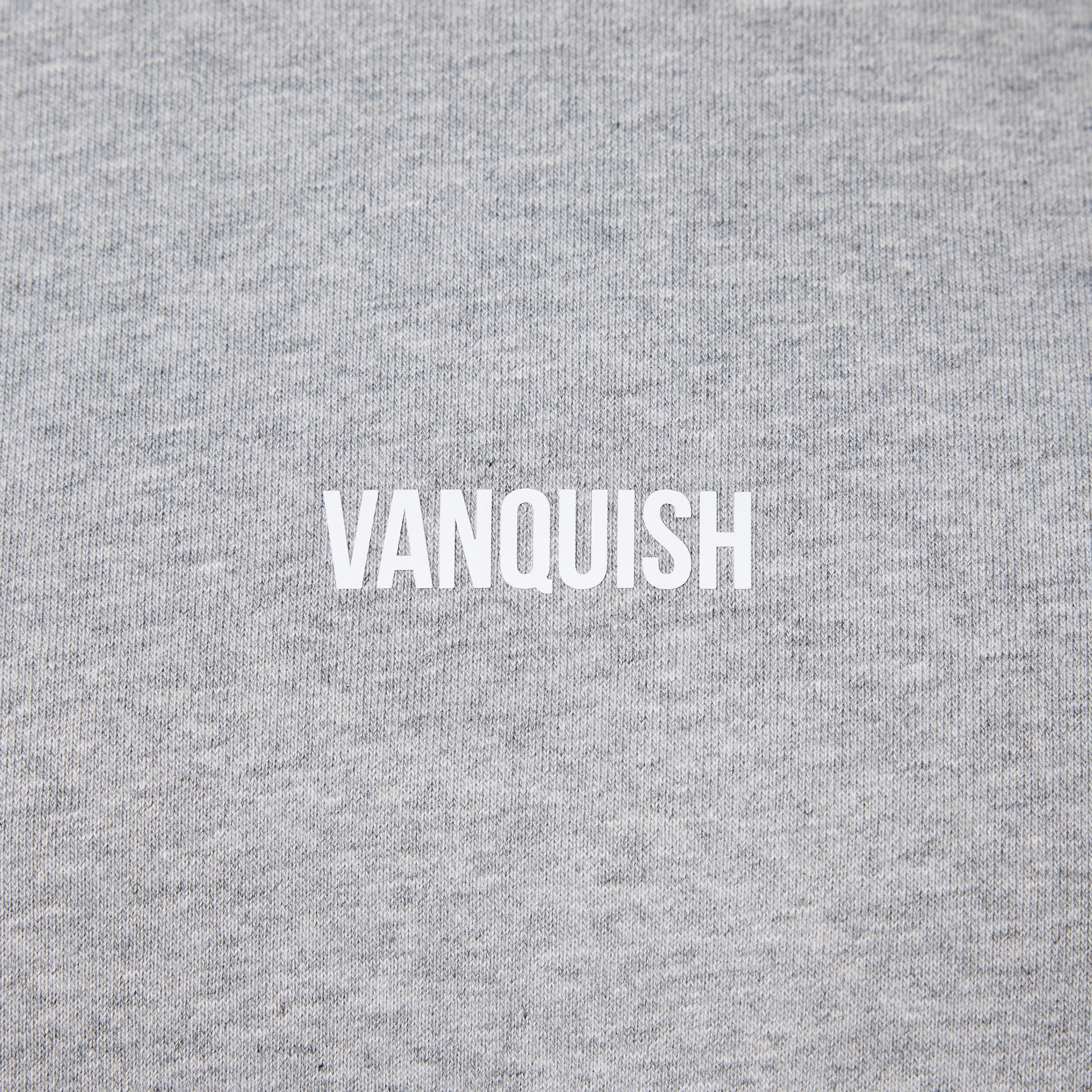 Vanquish Essential V2 Grey Melange Oversized Boxy Sweatshirt