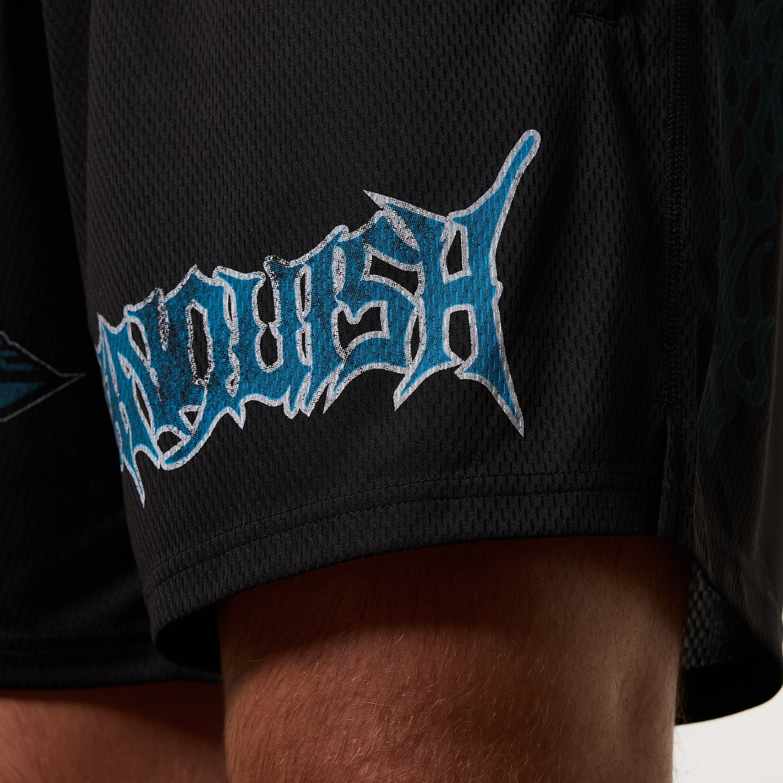 Vanquish Grunge Black Mesh Shorts