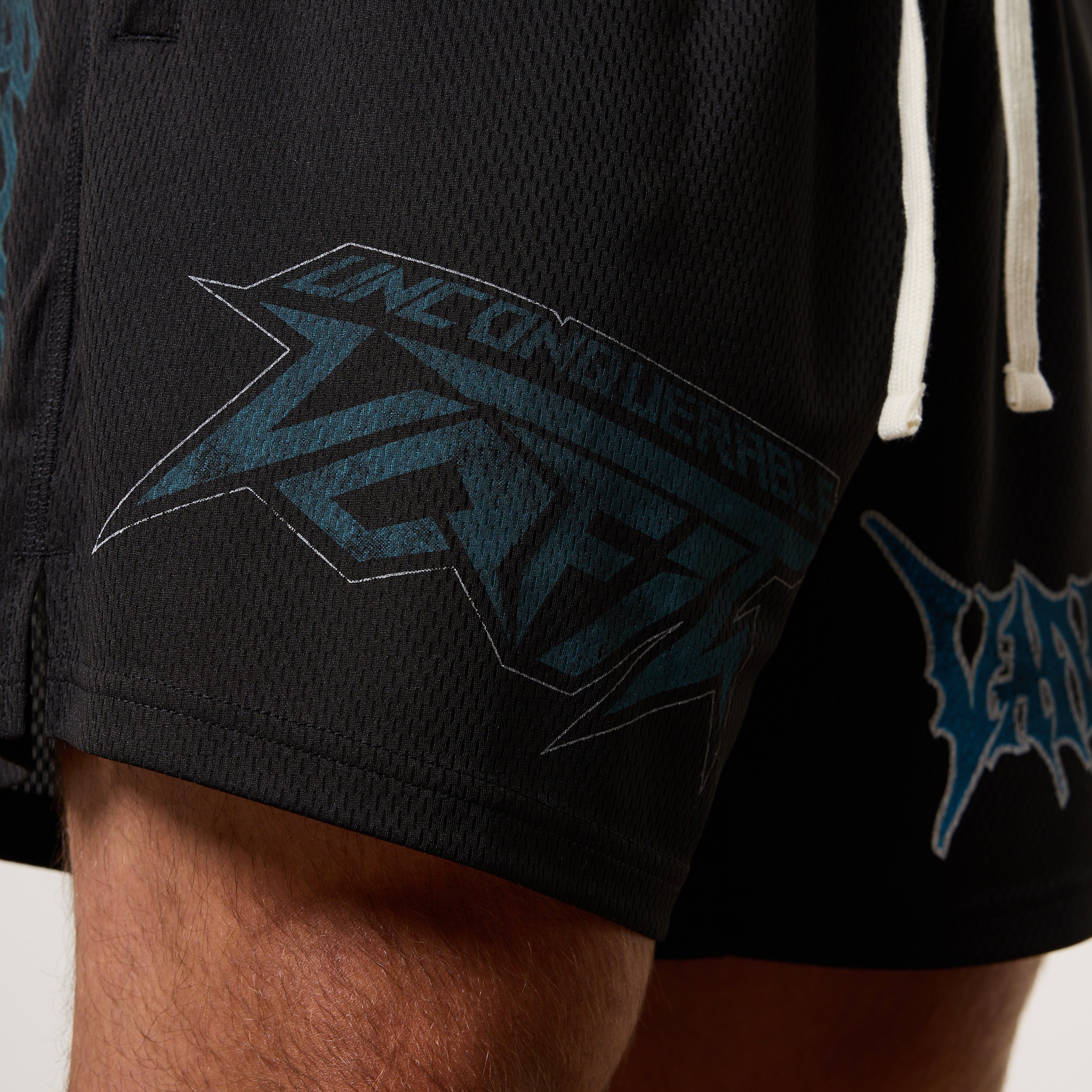 Vanquish Grunge Black Mesh Shorts