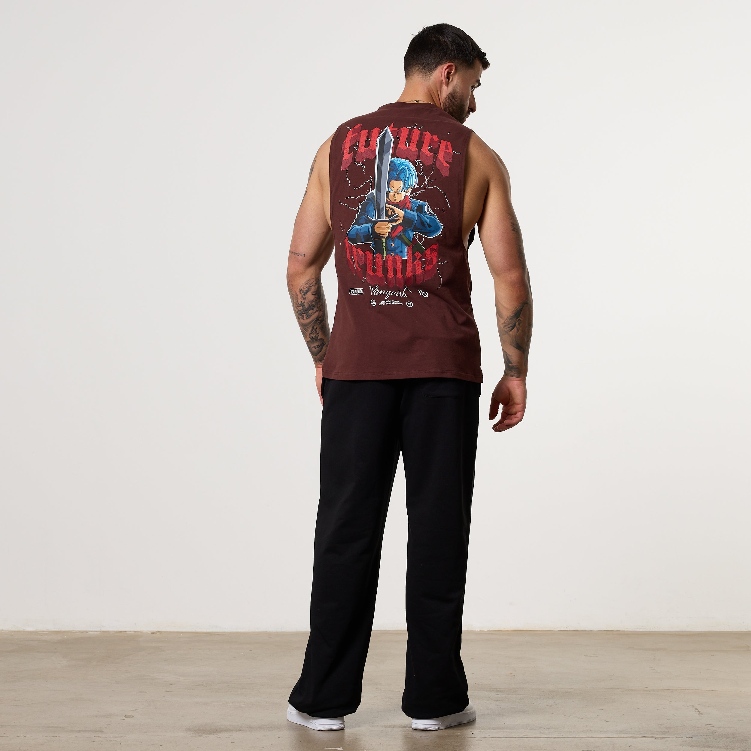 Vanquish DBS Trunks Brown Sleeveless T-Shirt