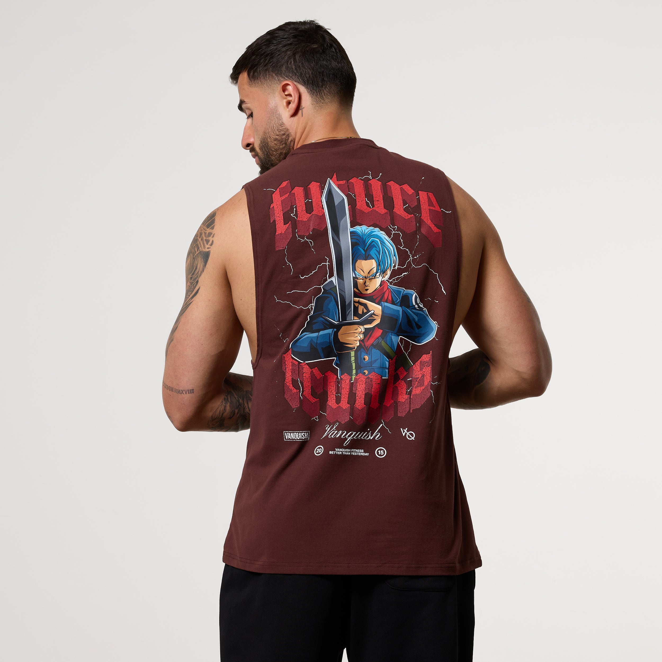 Vanquish DBS Trunks Brown Sleeveless T-Shirt