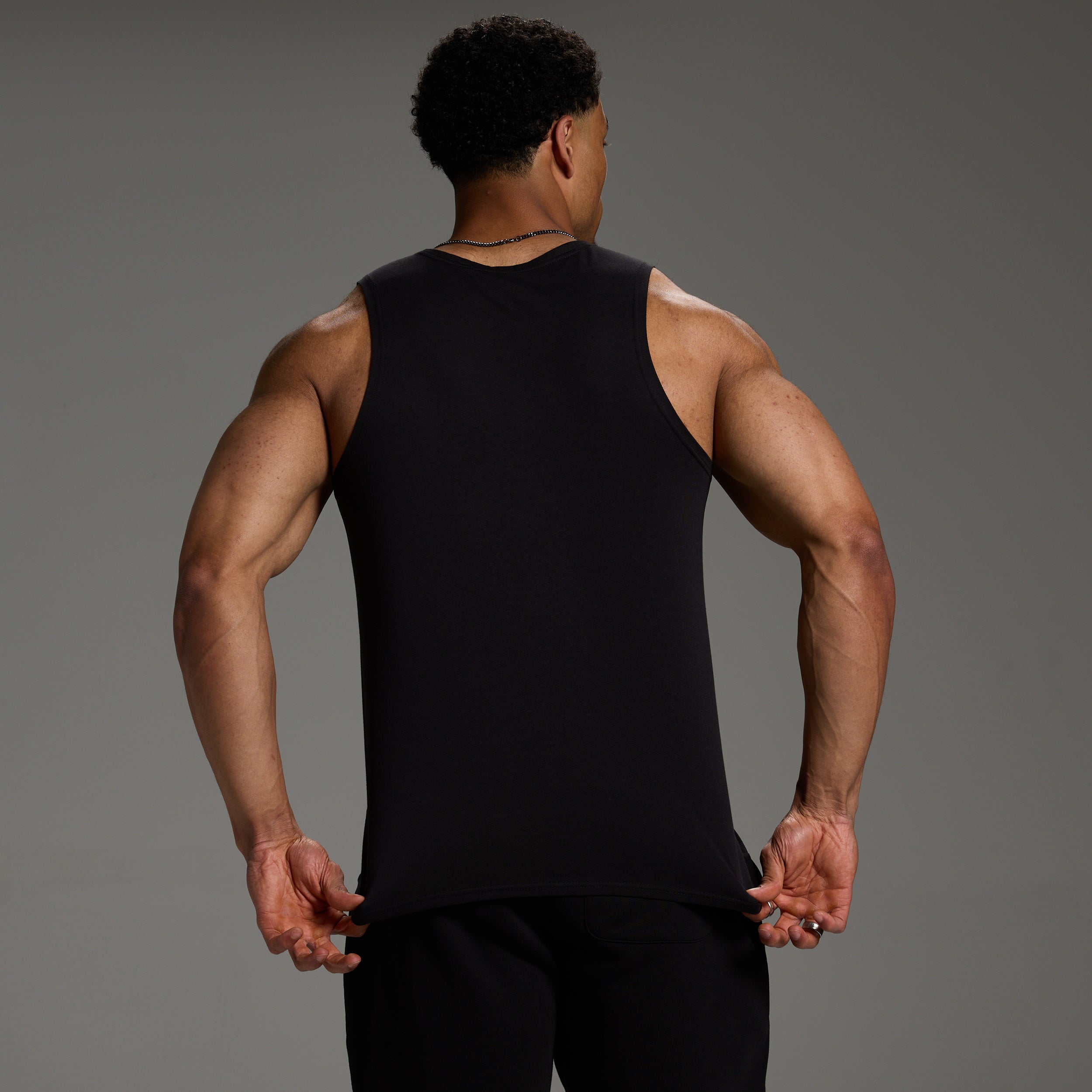 VANQUISH ORIGIN BLACK SLIM FIT JERSEY TAN