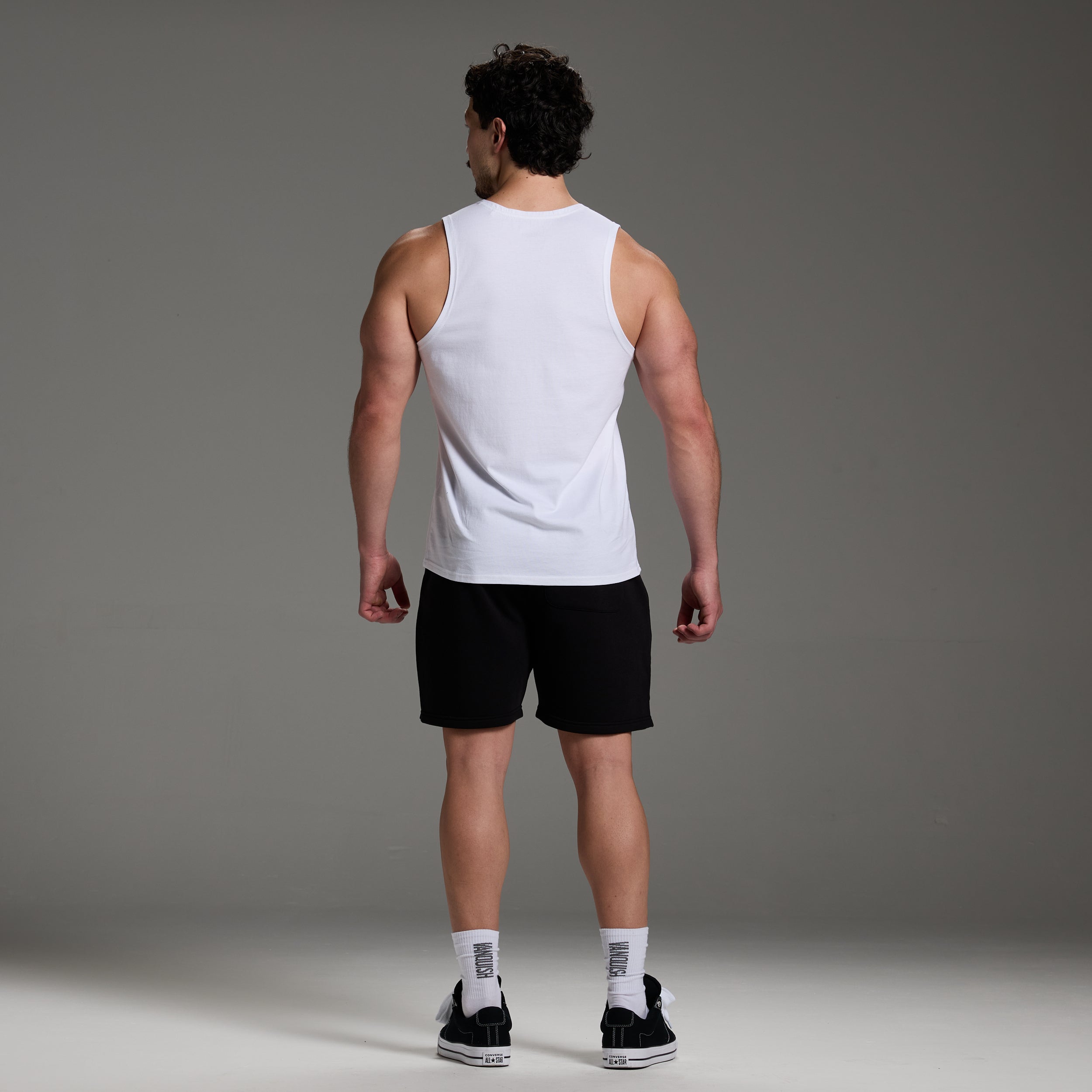 ORIGIN WHITE SLIM FIT TANK