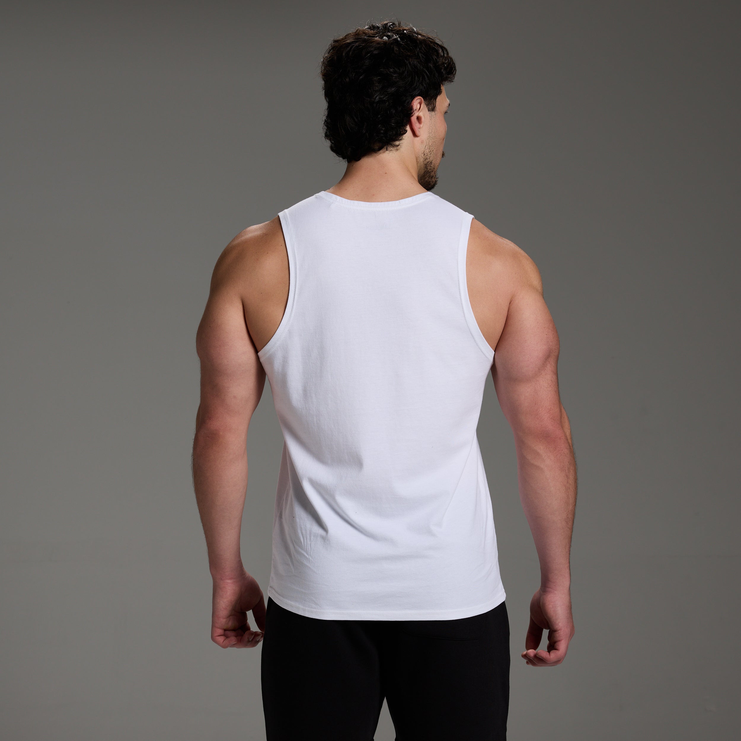 ORIGIN WHITE SLIM FIT TANK