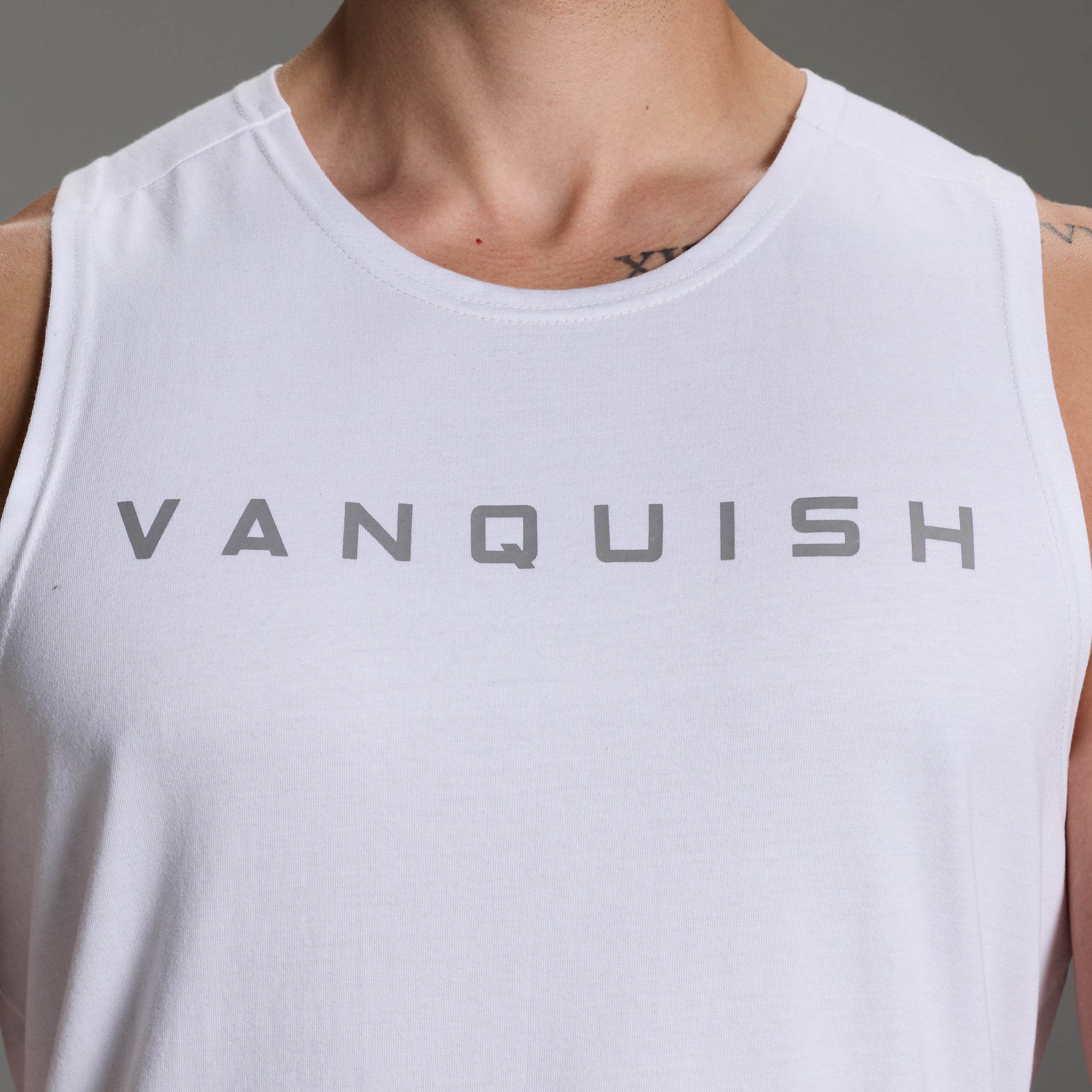 ORIGIN WHITE SLIM FIT TANK