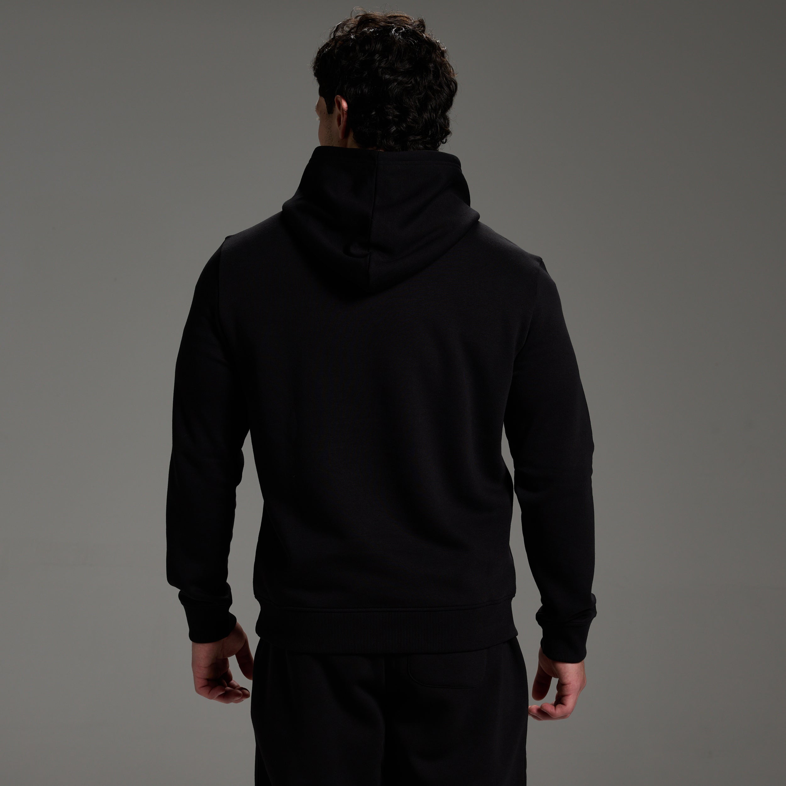 ORIGIN BLACK PULLOVER HOODIE