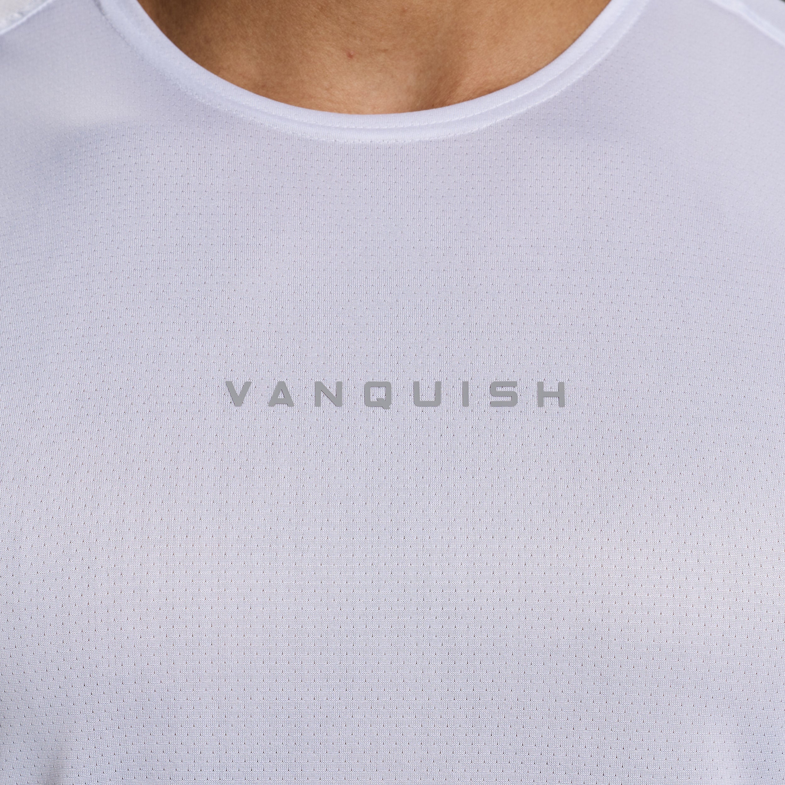 ORIGIN WHITE SLIM FIT PERFORMANCE TANK