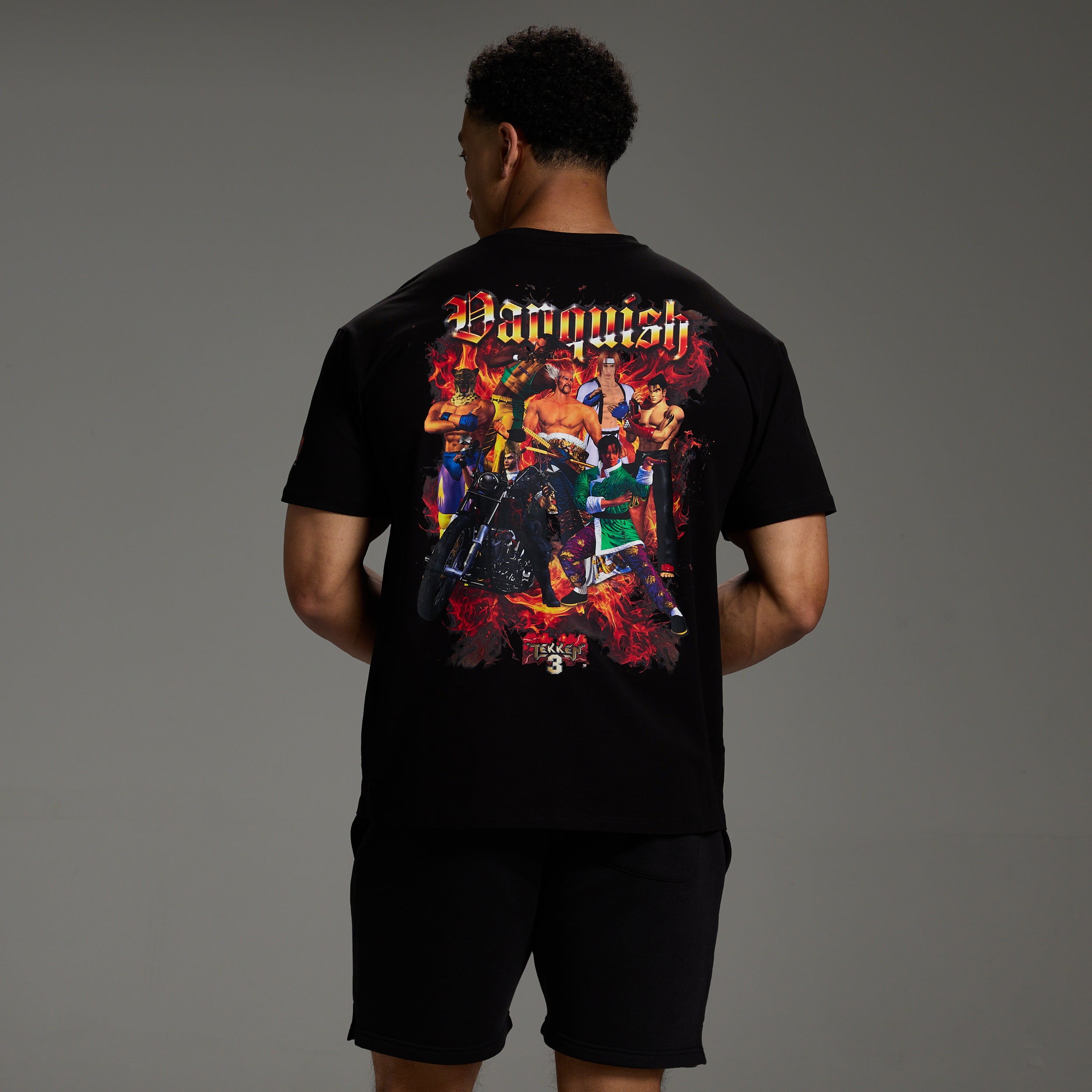 TEKKEN COLLAGE BLACK OVERSIZED T SHIRT