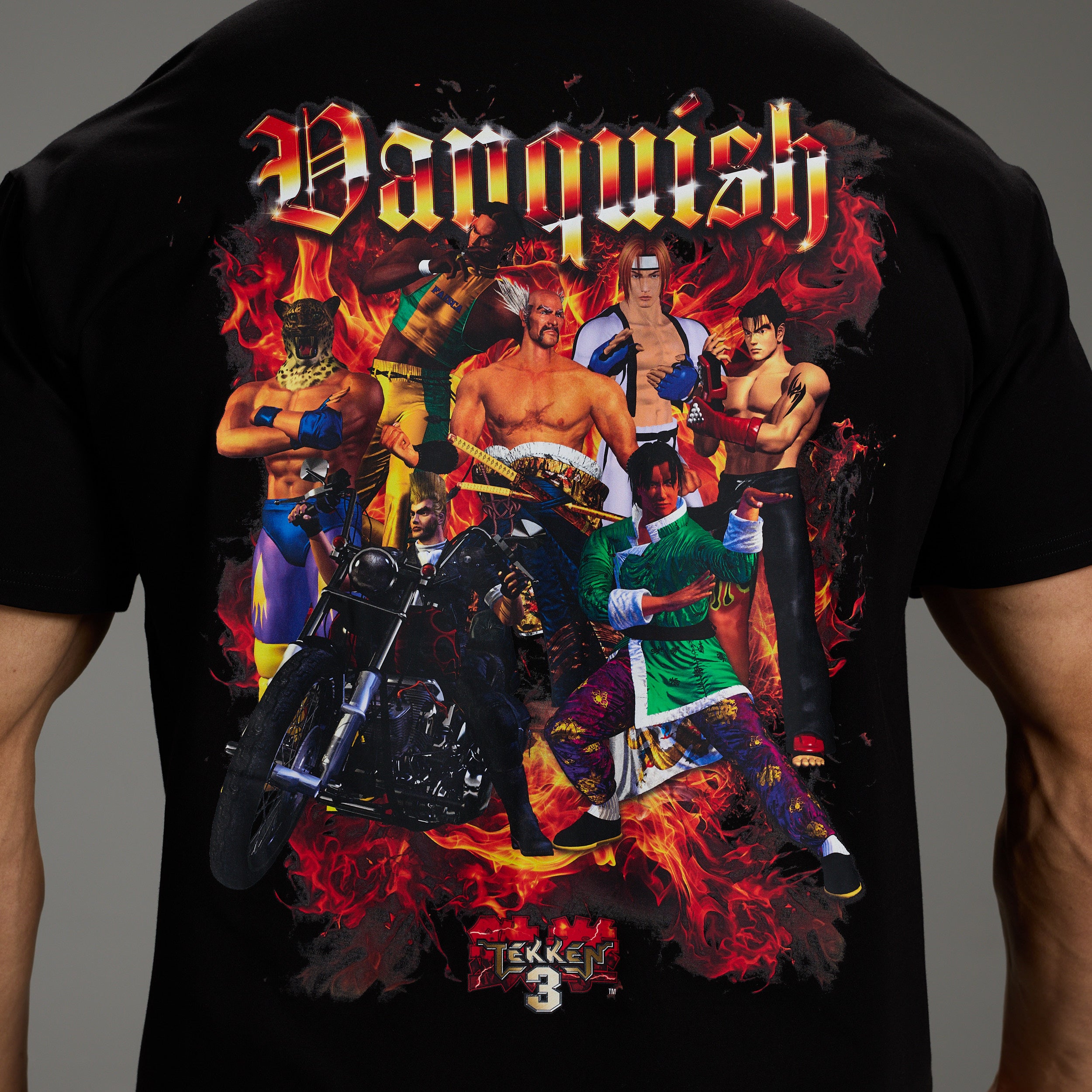 TEKKEN COLLAGE BLACK OVERSIZED T SHIRT