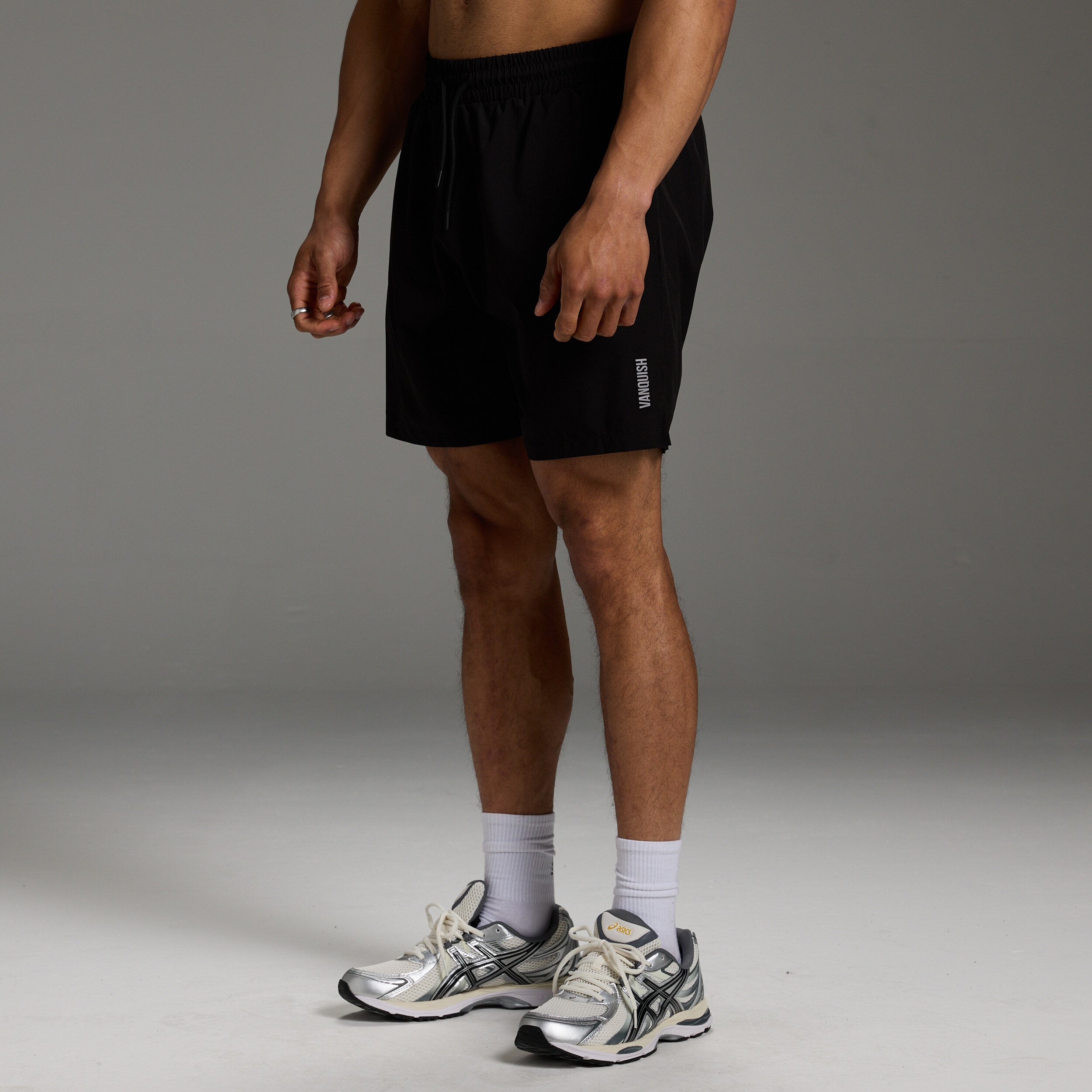 Vanquish Essential Black 7" Performance Shorts