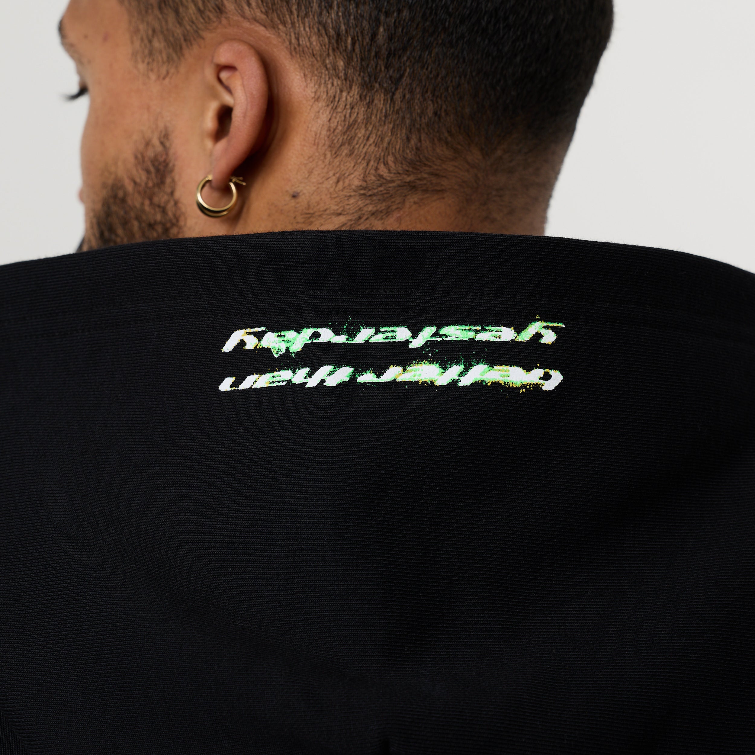 ACID BLACK OVERSIZED HOODIE