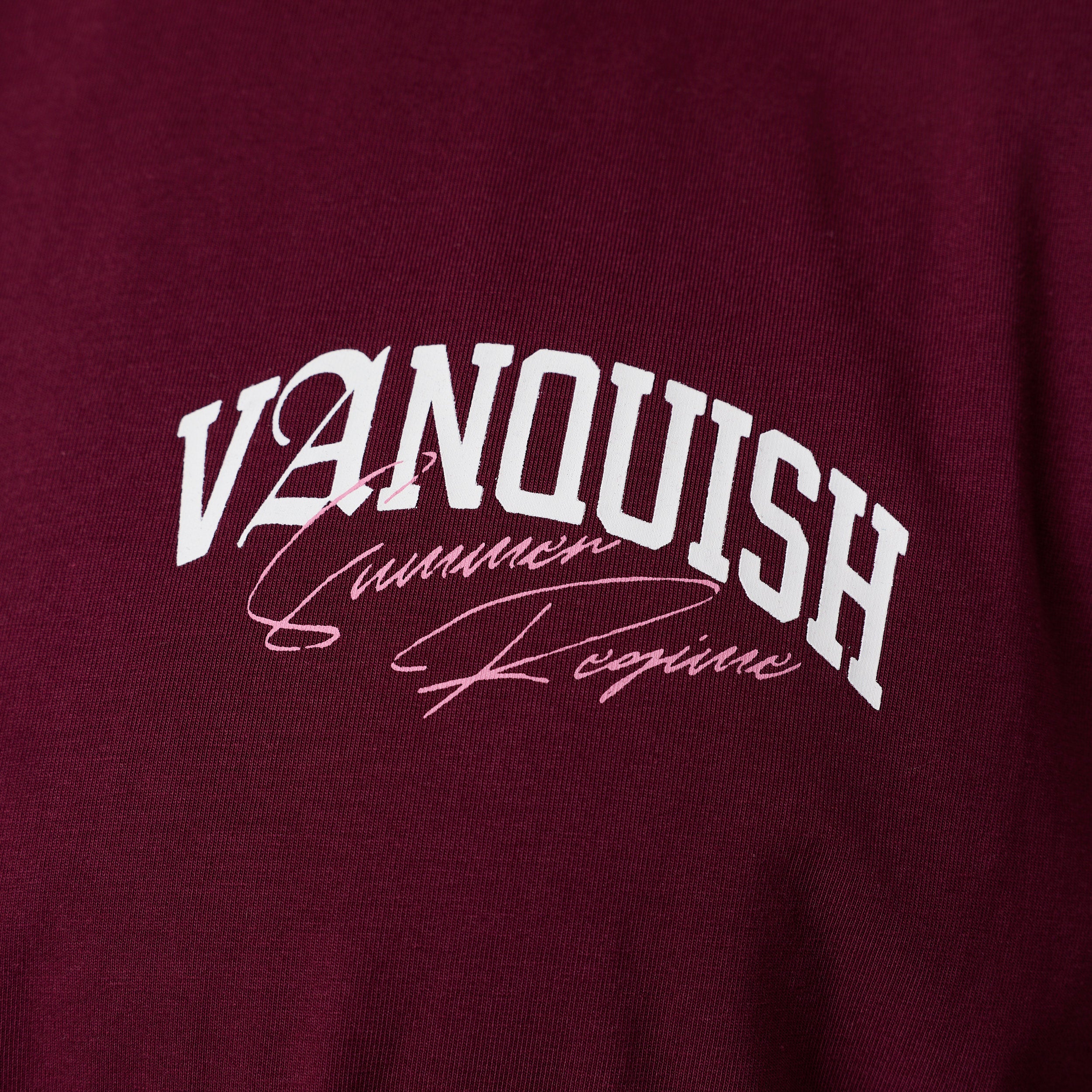 REGIME OXBLOOD OVERSIZED BOXY T SHIRT