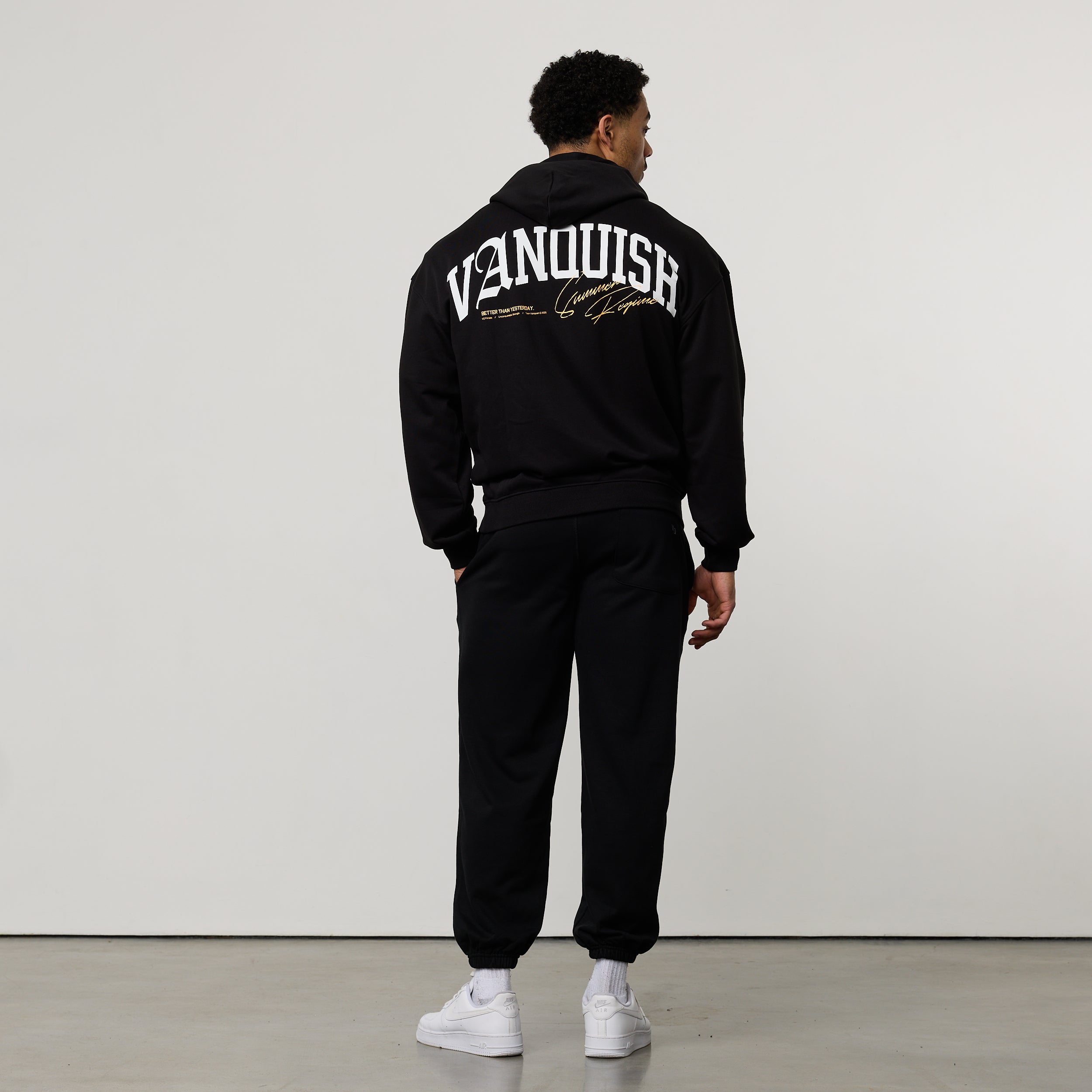 REGIME BLACK OVERSIZED HOODIE