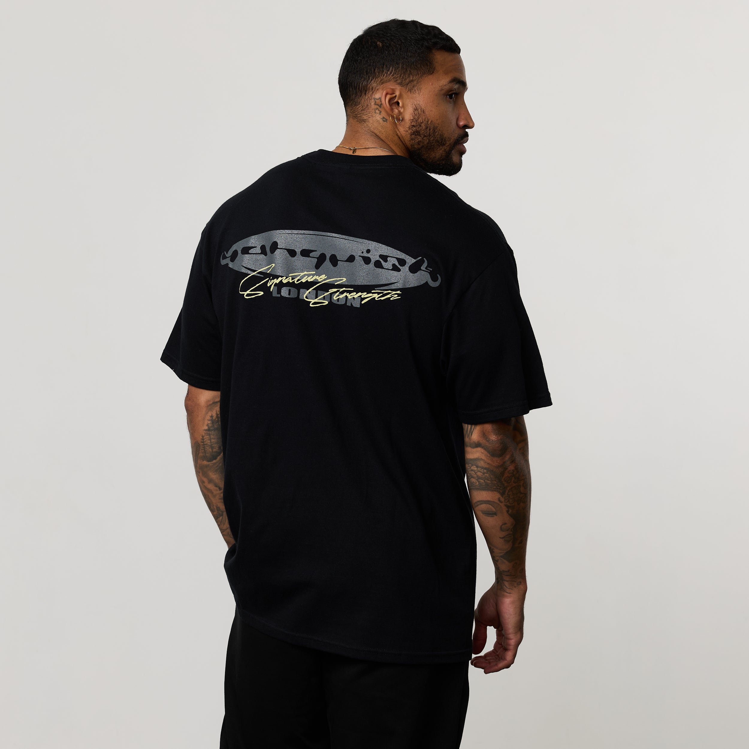 REVOLVE VORTEX BLACK BOXY OVERSIZED T SHIRT