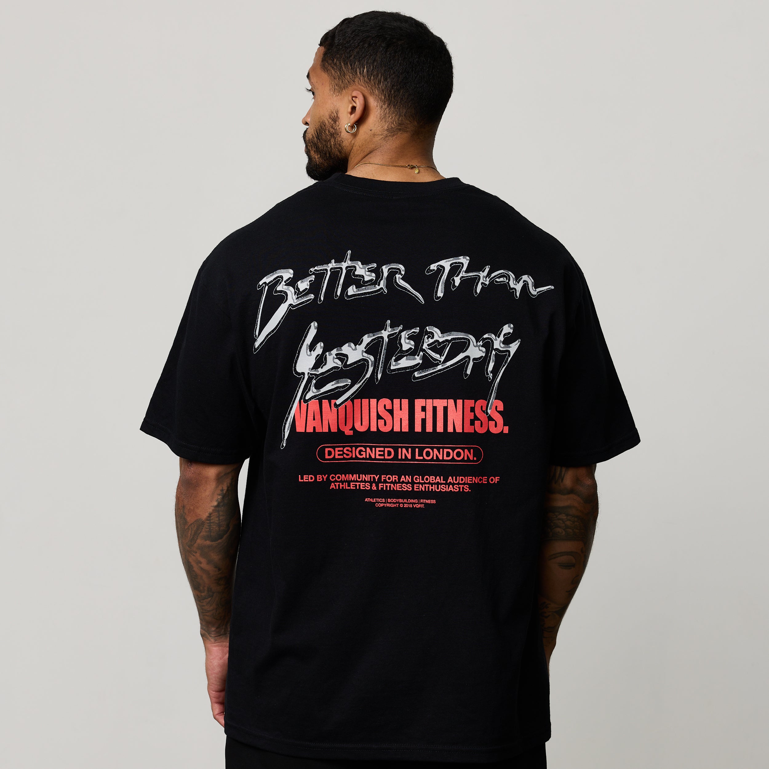 REVOLVE LIQUID METAL BLACK BOXY OVERSIZED T SHIRT