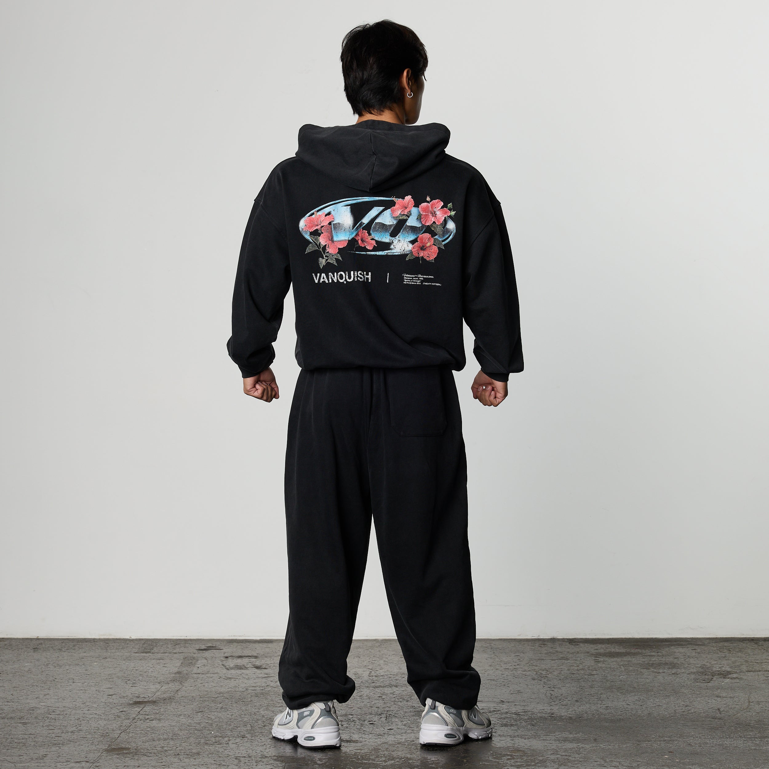 VQ x Shintaro Hibiscus Oversized Full Zip Hoodie