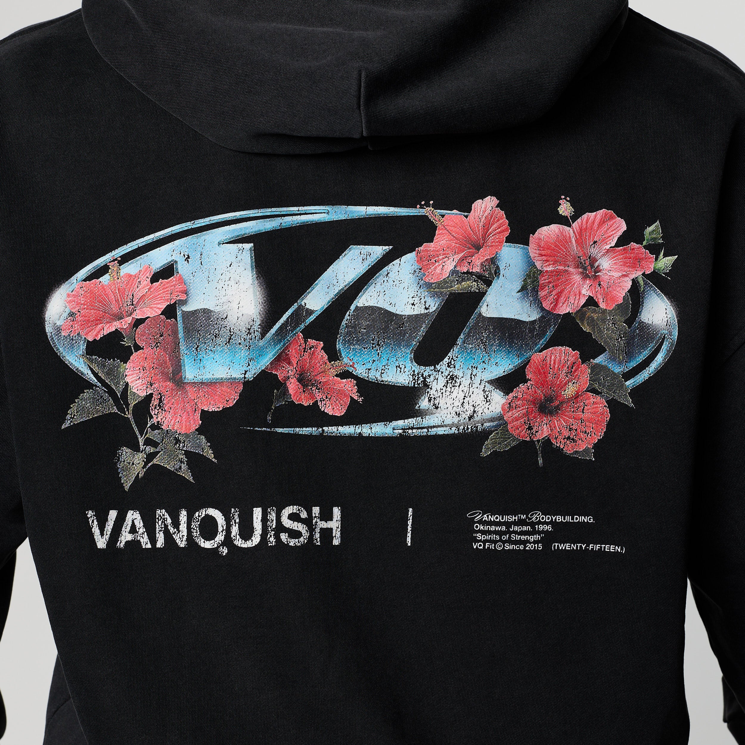 VQ x Shintaro Hibiscus Oversized Full Zip Hoodie