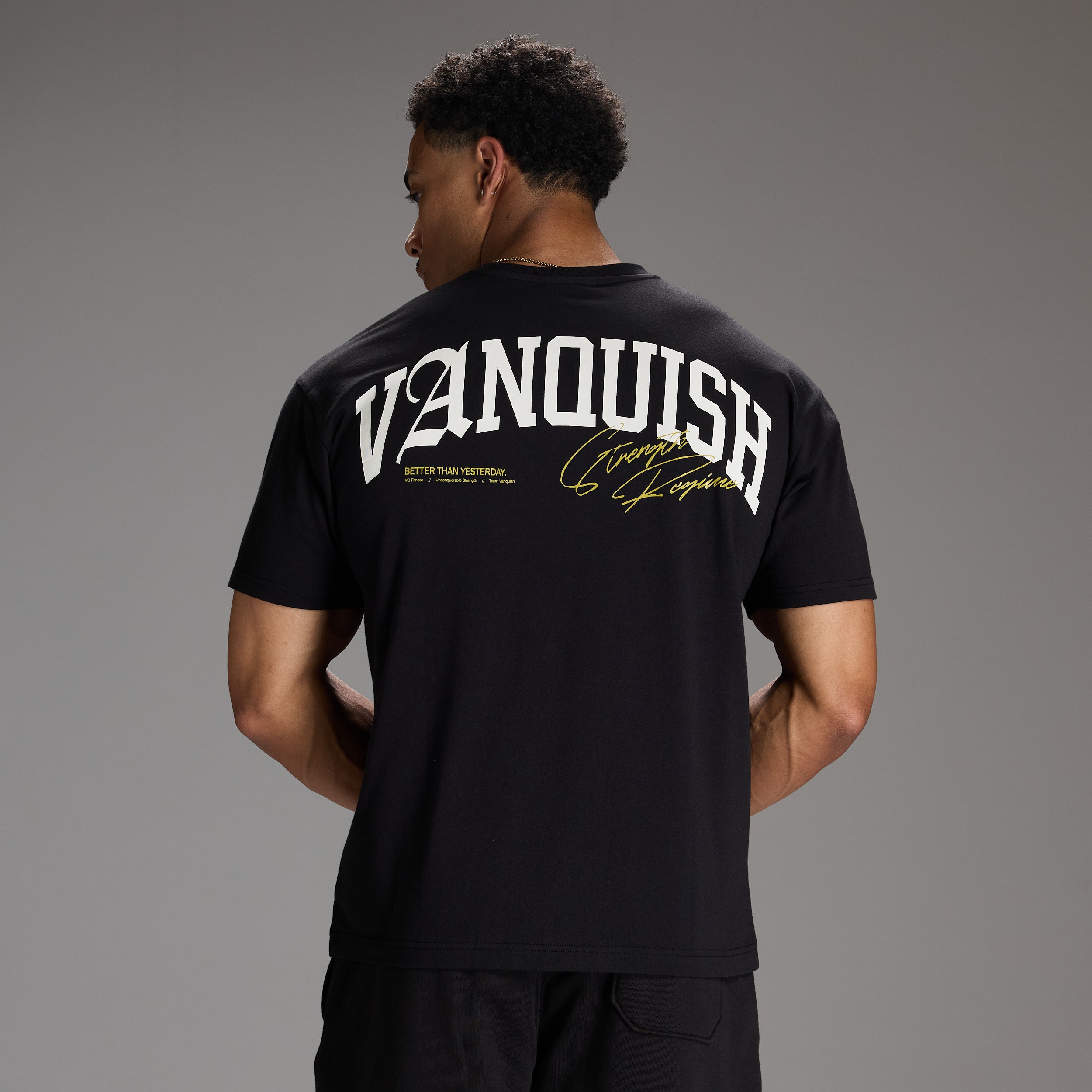 STRENGTH REGIME BLACK OVERSIZED T SHIRT