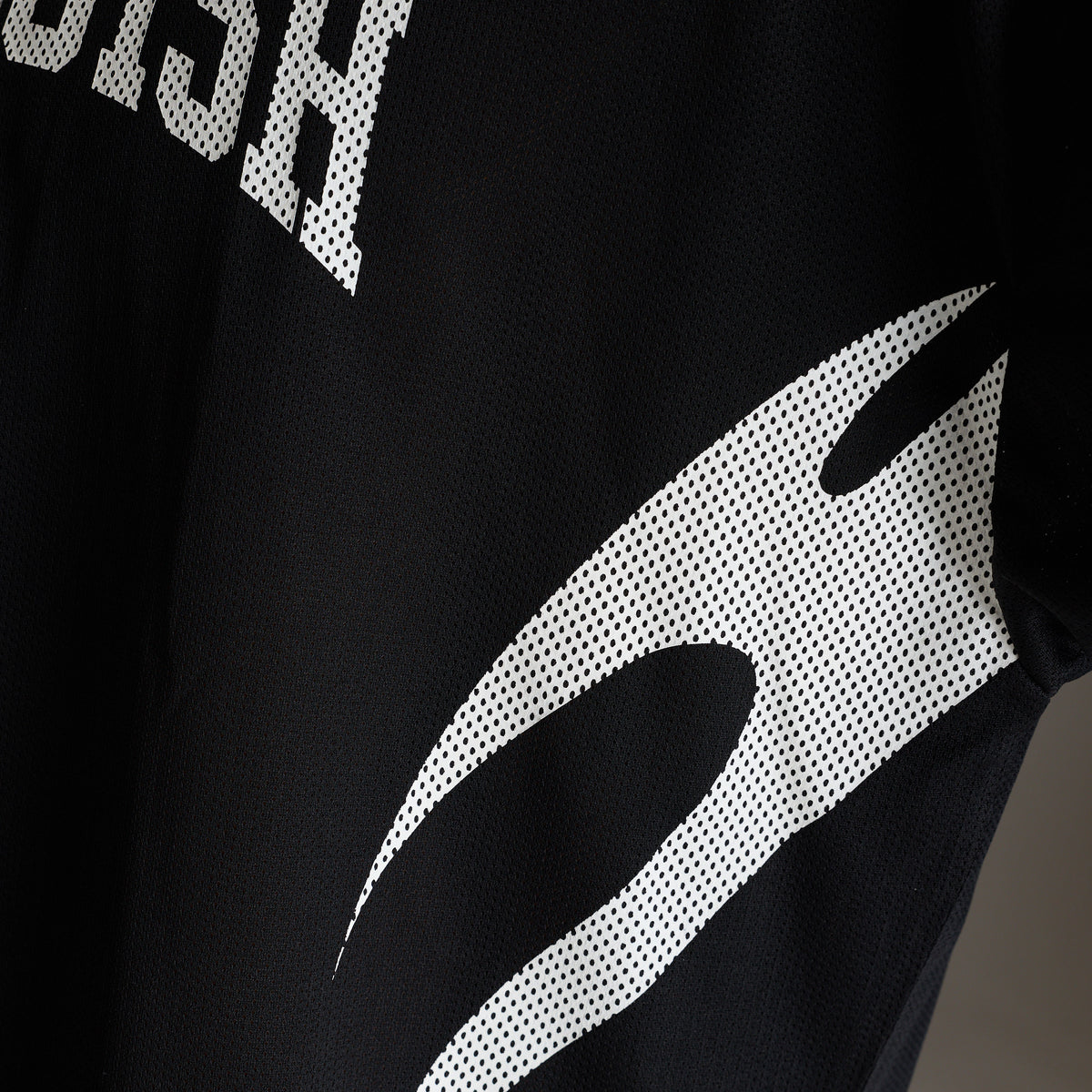 VARSITY TRIBAL BLACK OVERSIZED HOCKEY T SHIRT