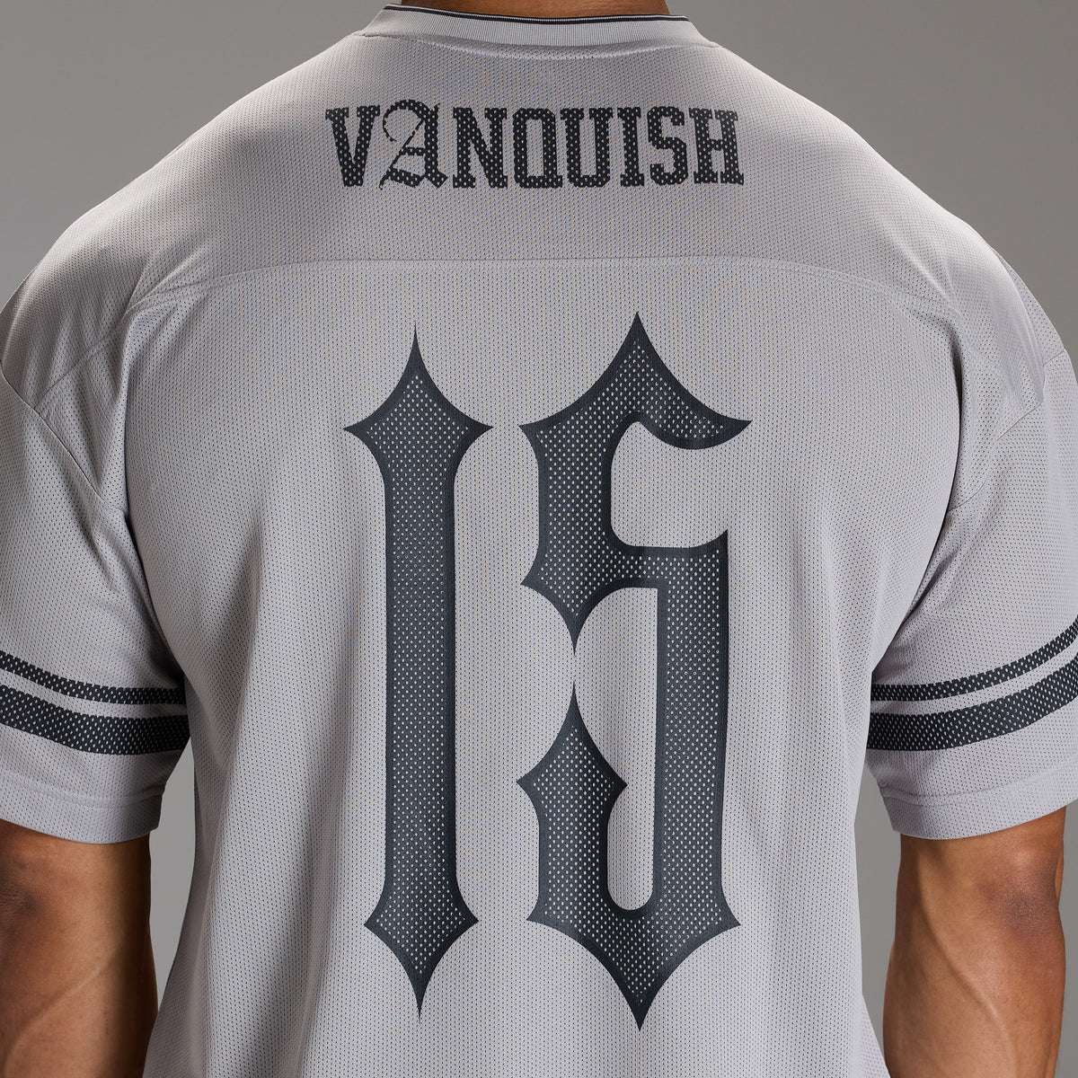 VARSITY GREY OVERSIZED FOOTBALL T SHIRT