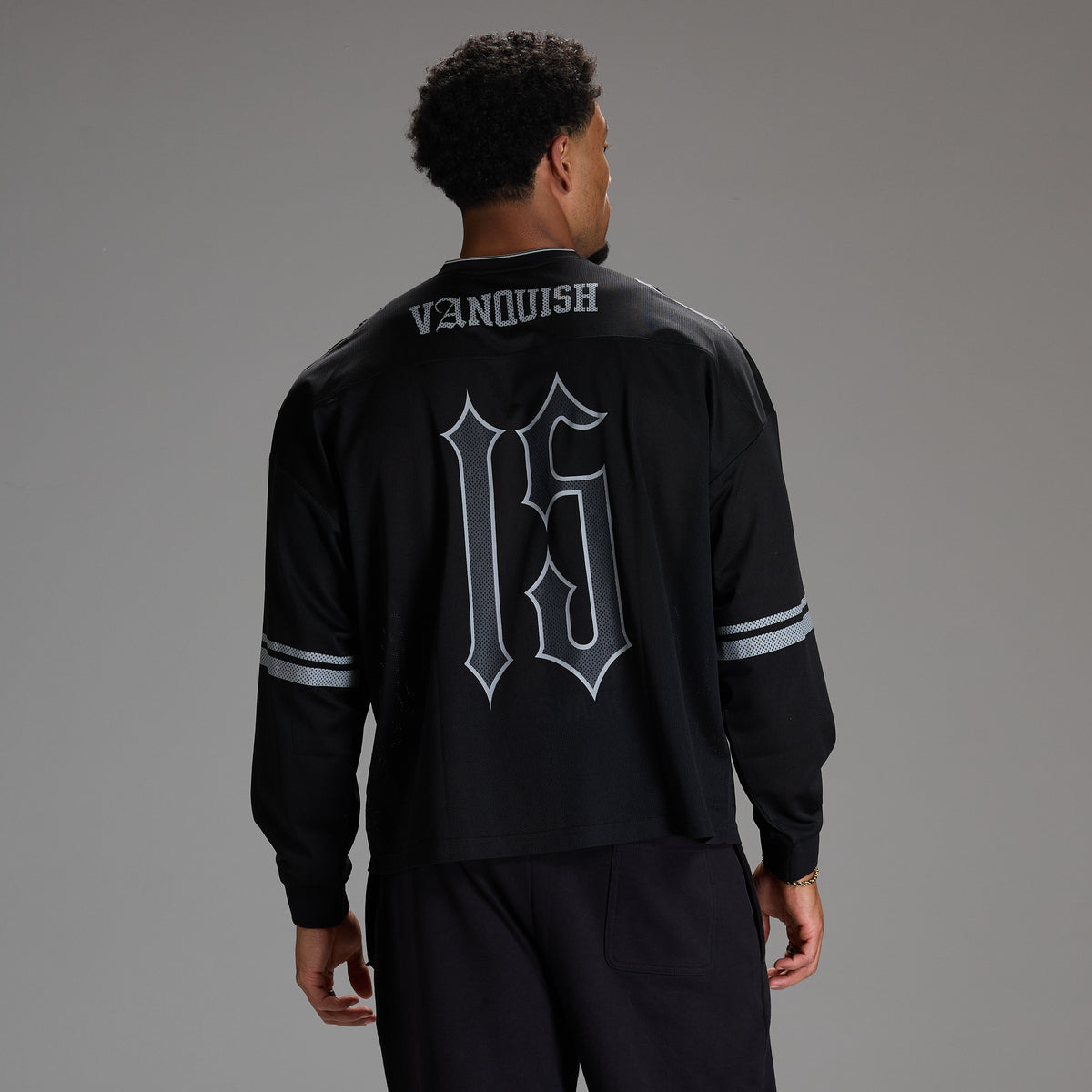 VARSITY BLACK OVERSIZED HOCKEY T SHIRT