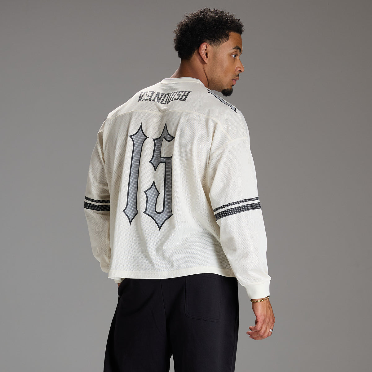 VARSITY OFF WHITE OVERSIZED HOCKEY T SHIRT