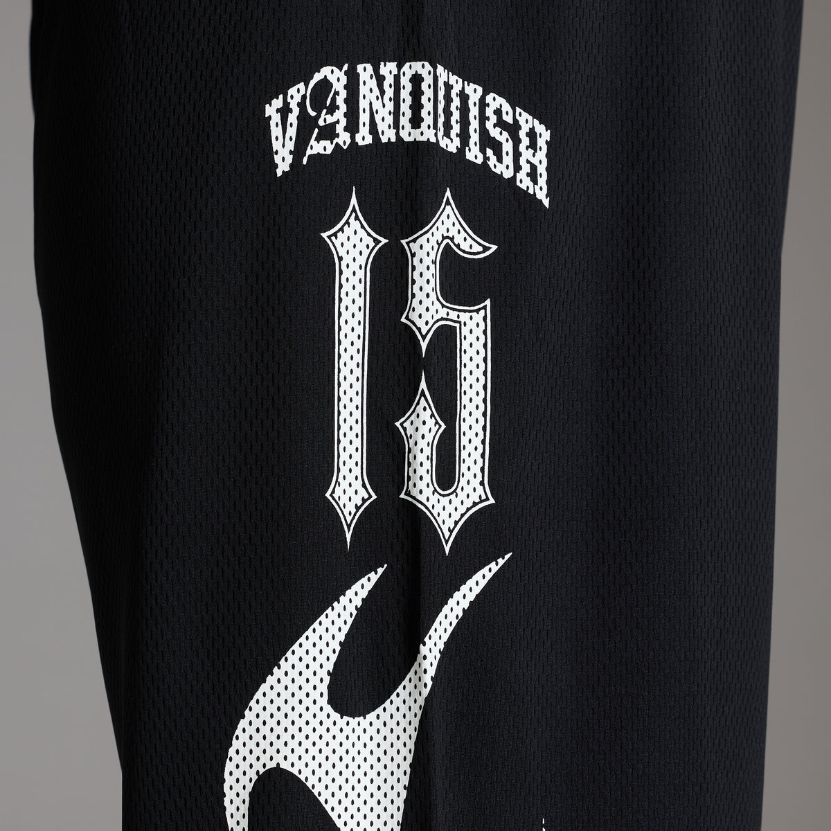 VARSITY TRIBAL BLACK STRAIGHT LEG PANTS
