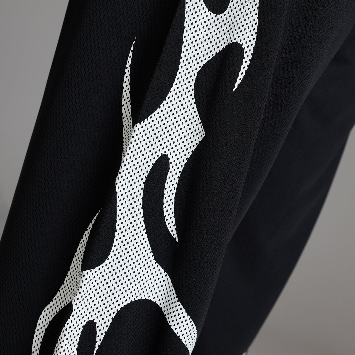 VARSITY TRIBAL BLACK STRAIGHT LEG PANTS