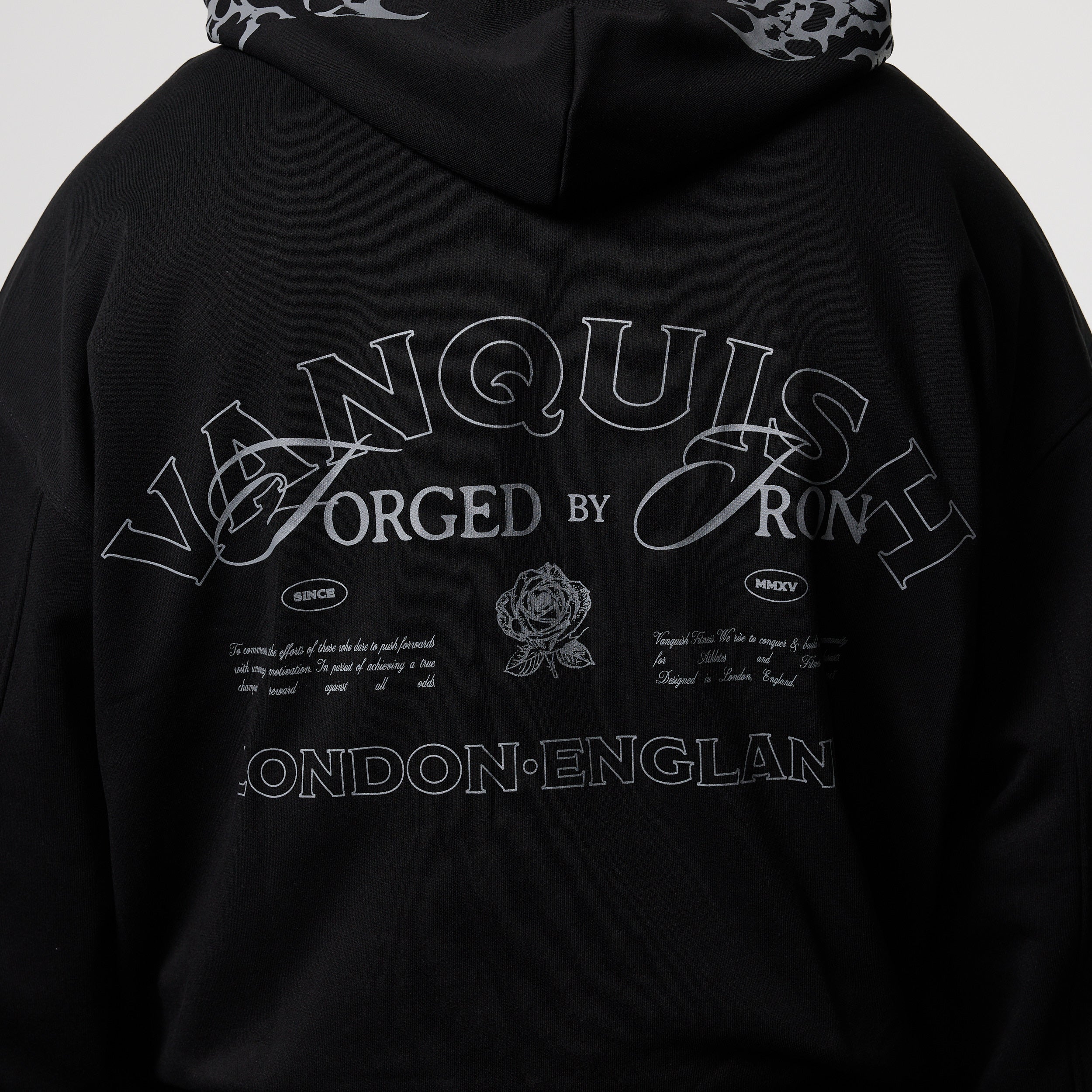 BLACK FORGE BLACK BOXY OVERSIZED HOODIE