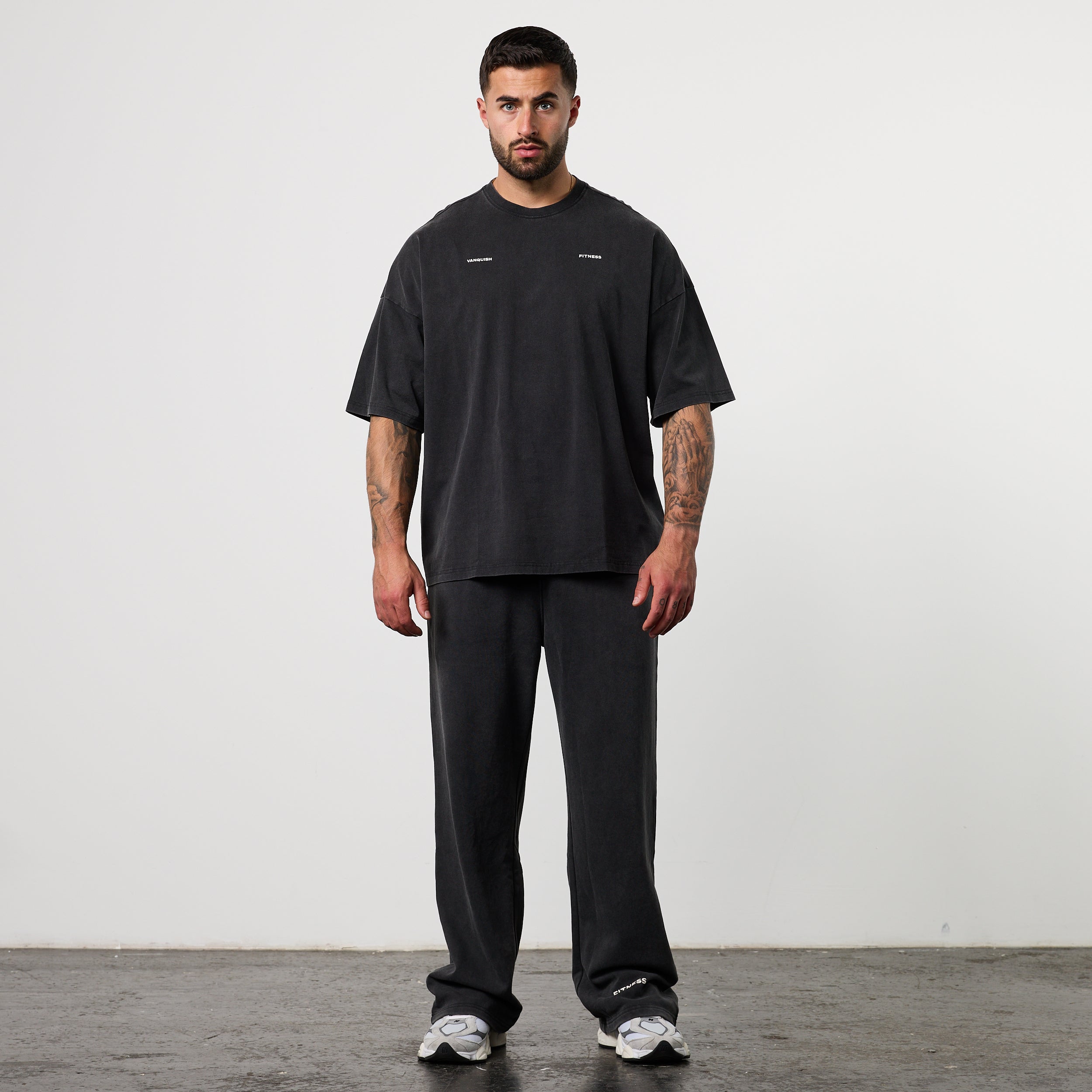 BLACK FORGE WASHED BLACK BOXY OVERSIZED T SHIRT