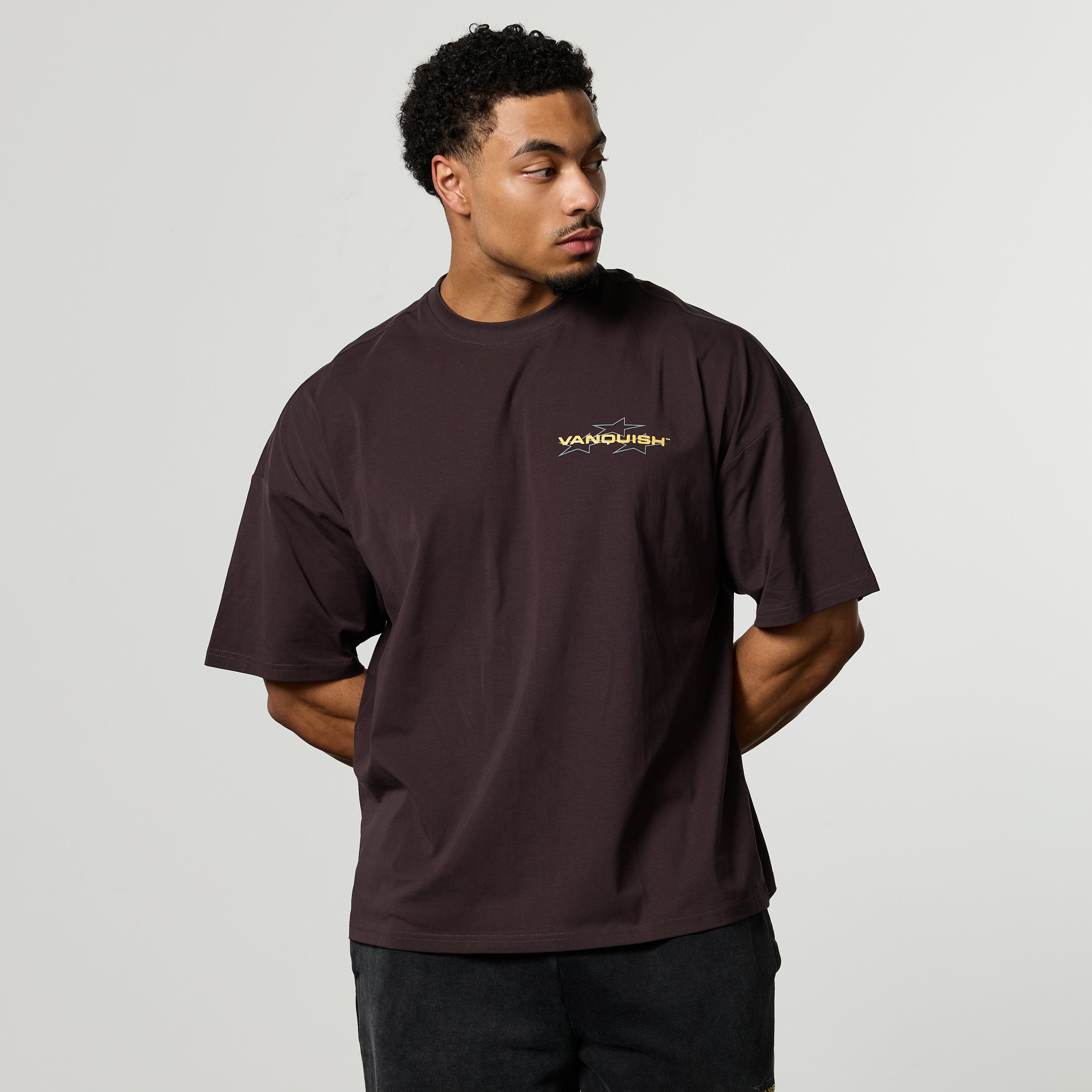 QUICKSTRIKE BLACK BOXY OVERSIZED T SHIRT